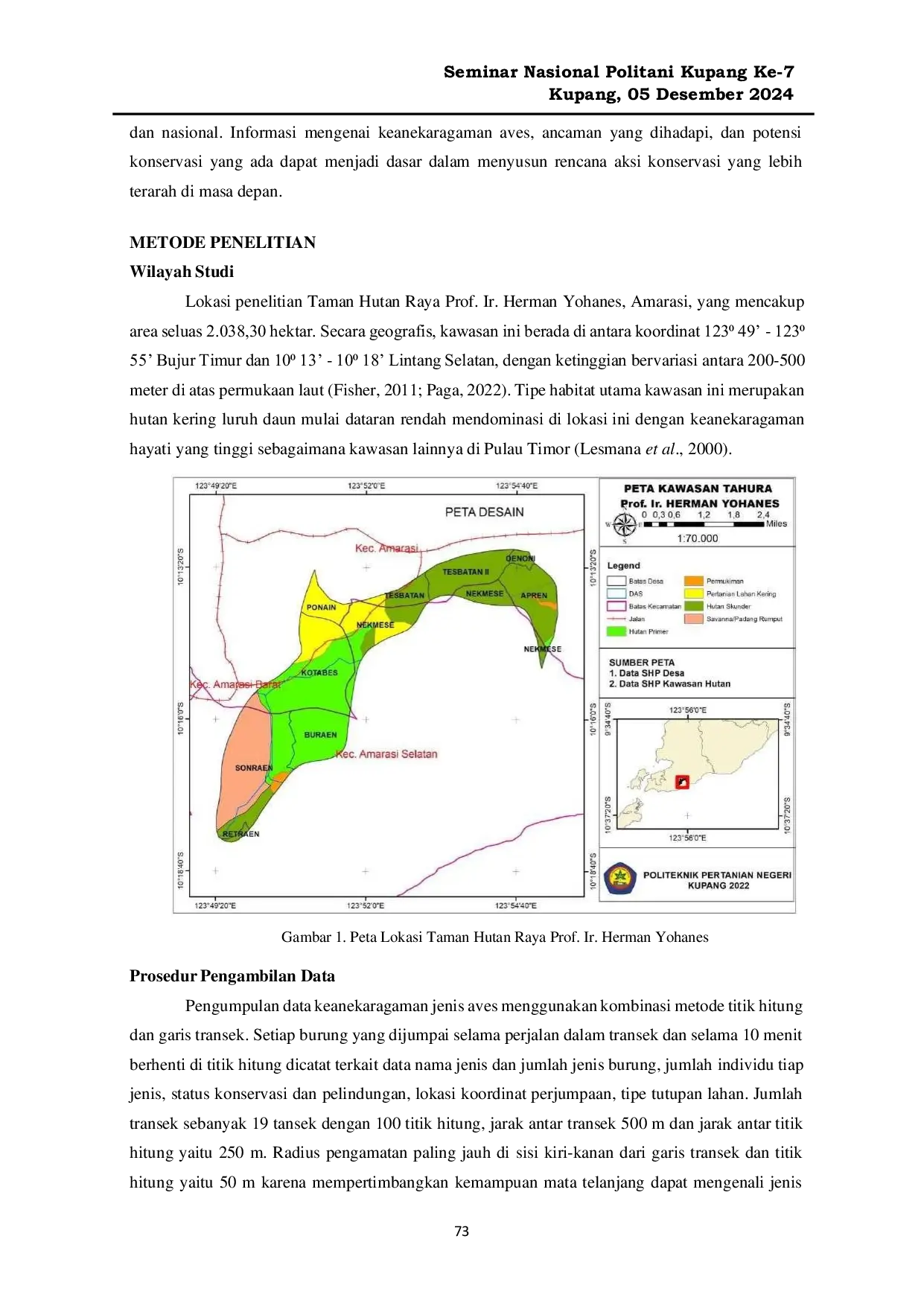 JURIS Potential and Challenges of Avian Biodiversity Conservation in Taman Hutan Raya Tahura Prof Ir Herman Yohanes Amarasi Kupang Regency