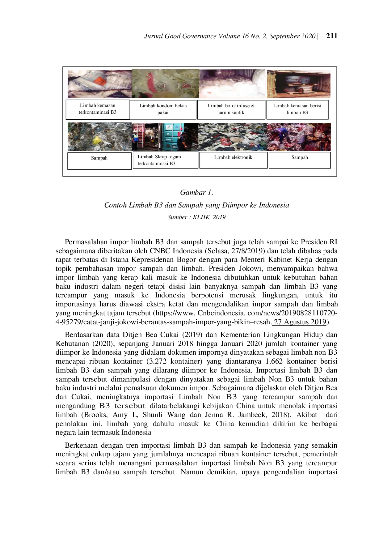 JURIS Pencegahan Importasi Limbah B3 Dan Sampah Ke Wilayah Indonesia