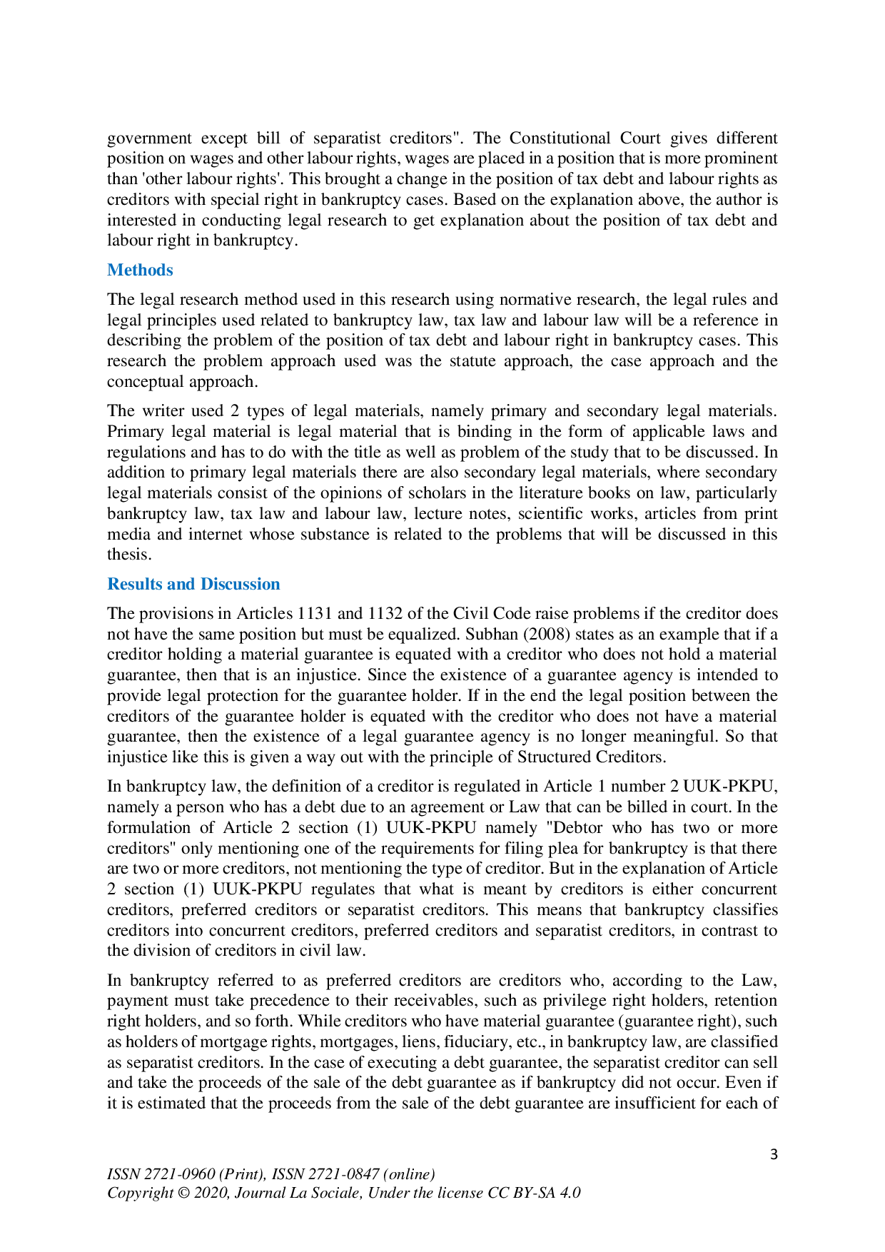 juris Position of Tax Debt and Labour Right Legal Review