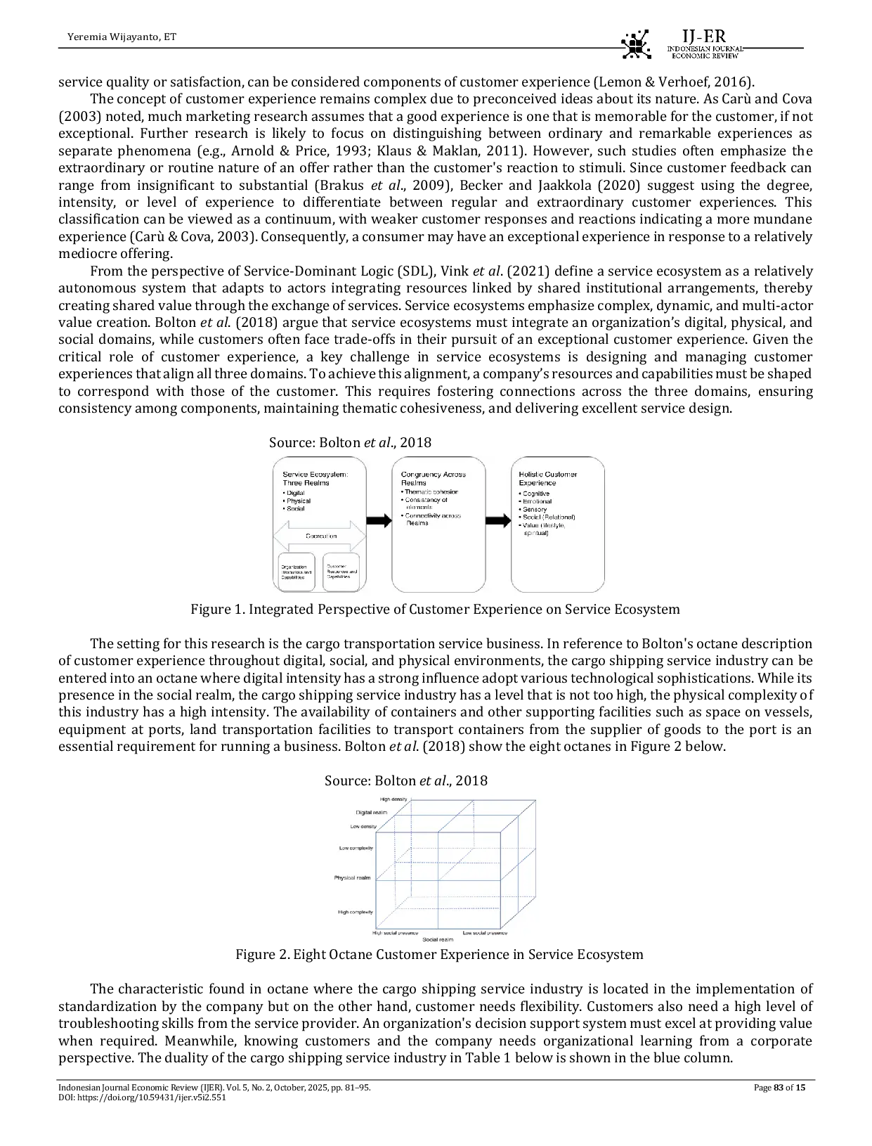 JURIS Stimulus To Improve Customer Experience In Indonesia s Cargo Shipping Service Industry