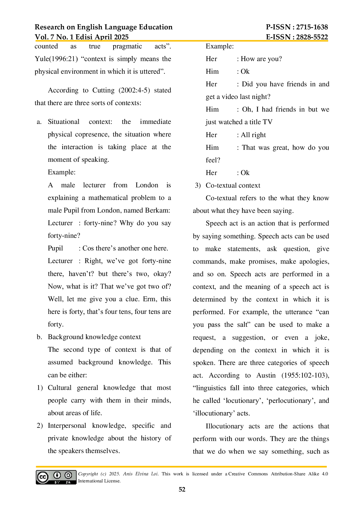 JURIS Illocutionary Acts Used in the Disney Movie The Good Dinosaur