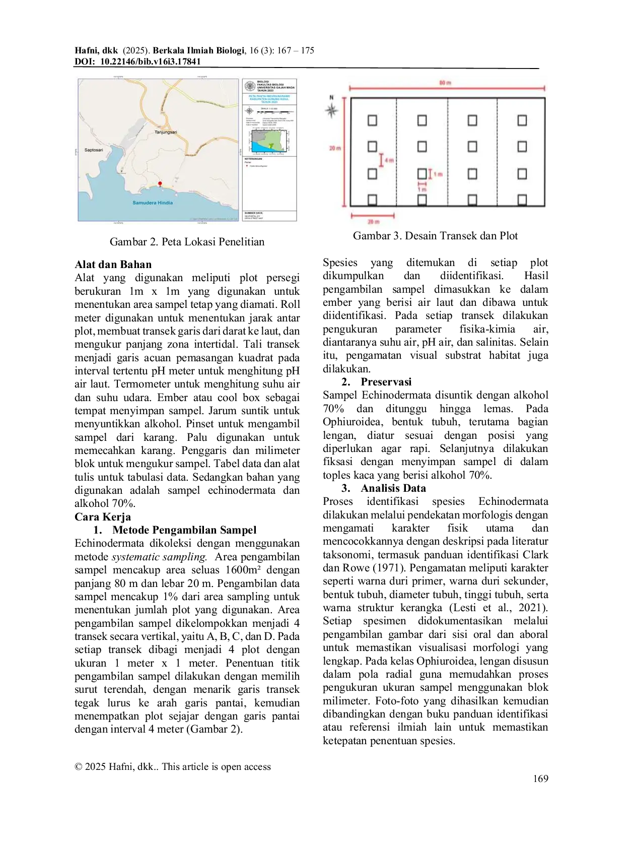 JURIS Diversity of Echinoderms from Intertidal Zone in Mesra Beach Gunungkidul Special Region of Yogyakarta