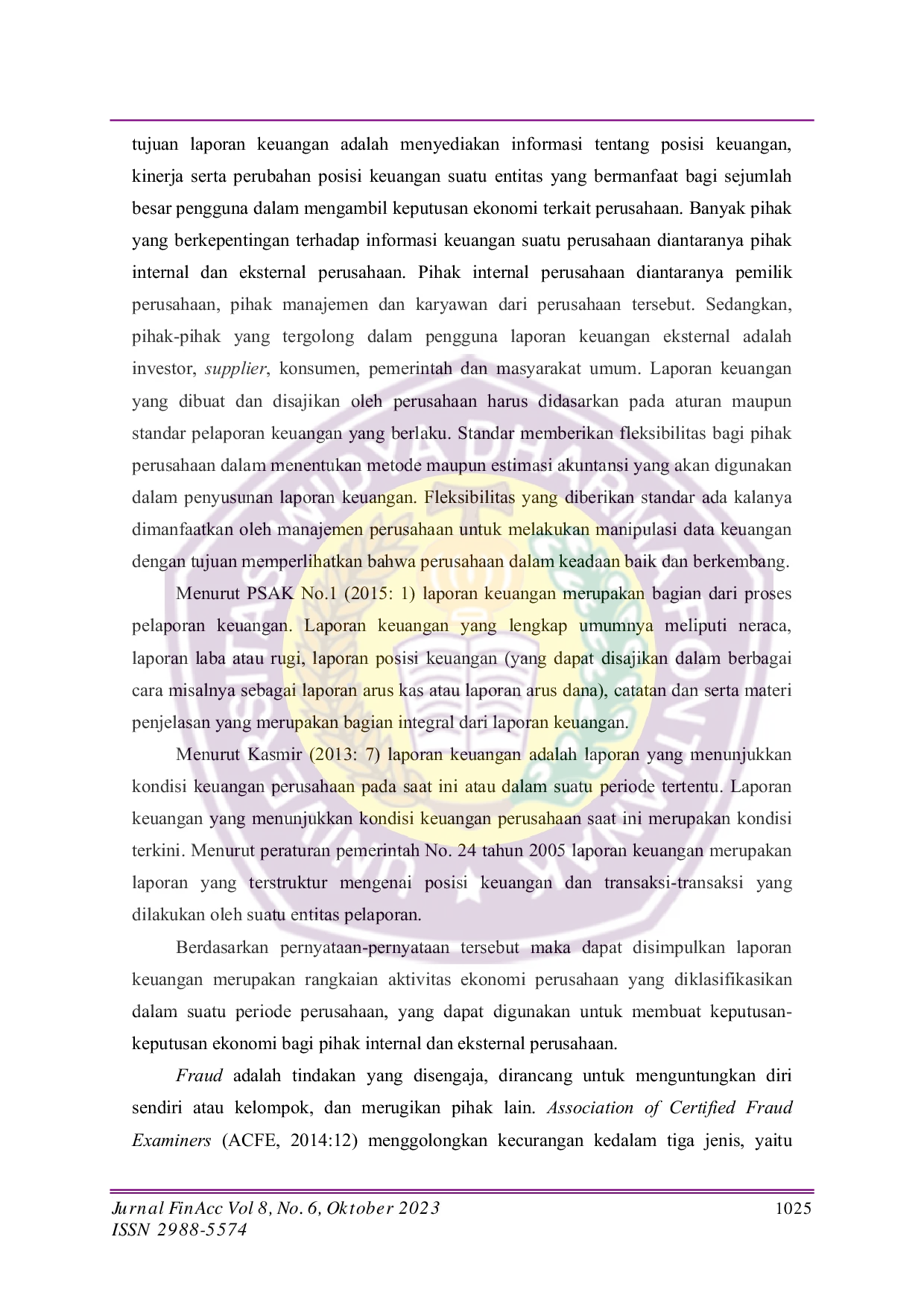 JURIS Analisis Pengaruh Fraud Diamond Terhadap Fraudulent Financial Statement Pada Perusahaan Sektor Industri Barang Konsumsi Di Bursa Efek Indonesia