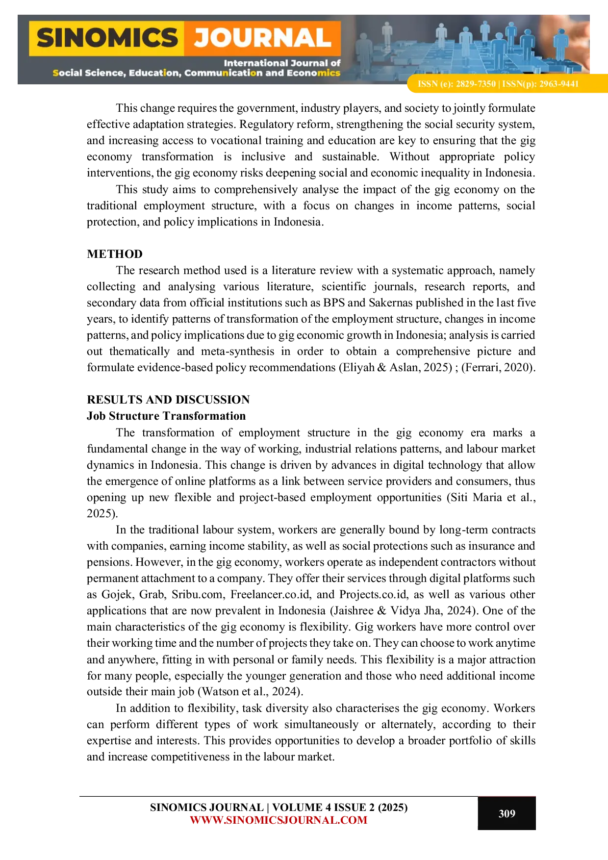 JURIS Impact Analysis of Gig Economy on Traditional Labour Structure