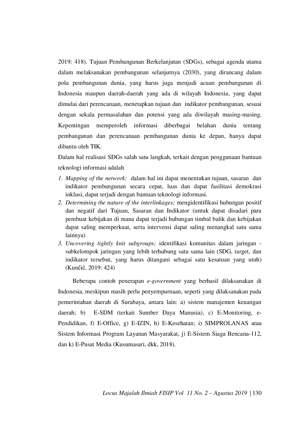 JURIS Peran Sistem Informasi Pemerintahan Daerah Dalam Mendukung Peningkatan Kualitas Perencanaan Pembangunan Daerah