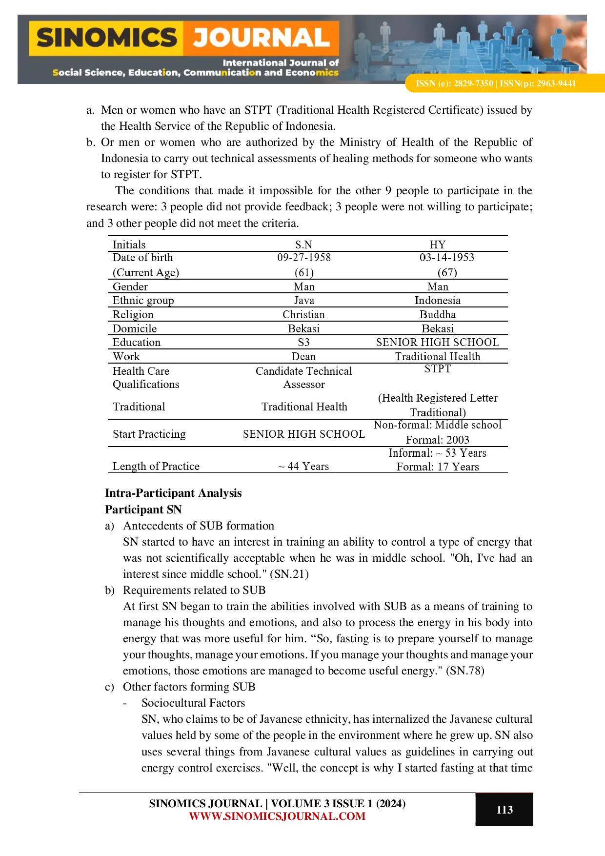 JURIS Scientifically Unaccepted Beliefs on Traditional Health Care Using Energy Techniques