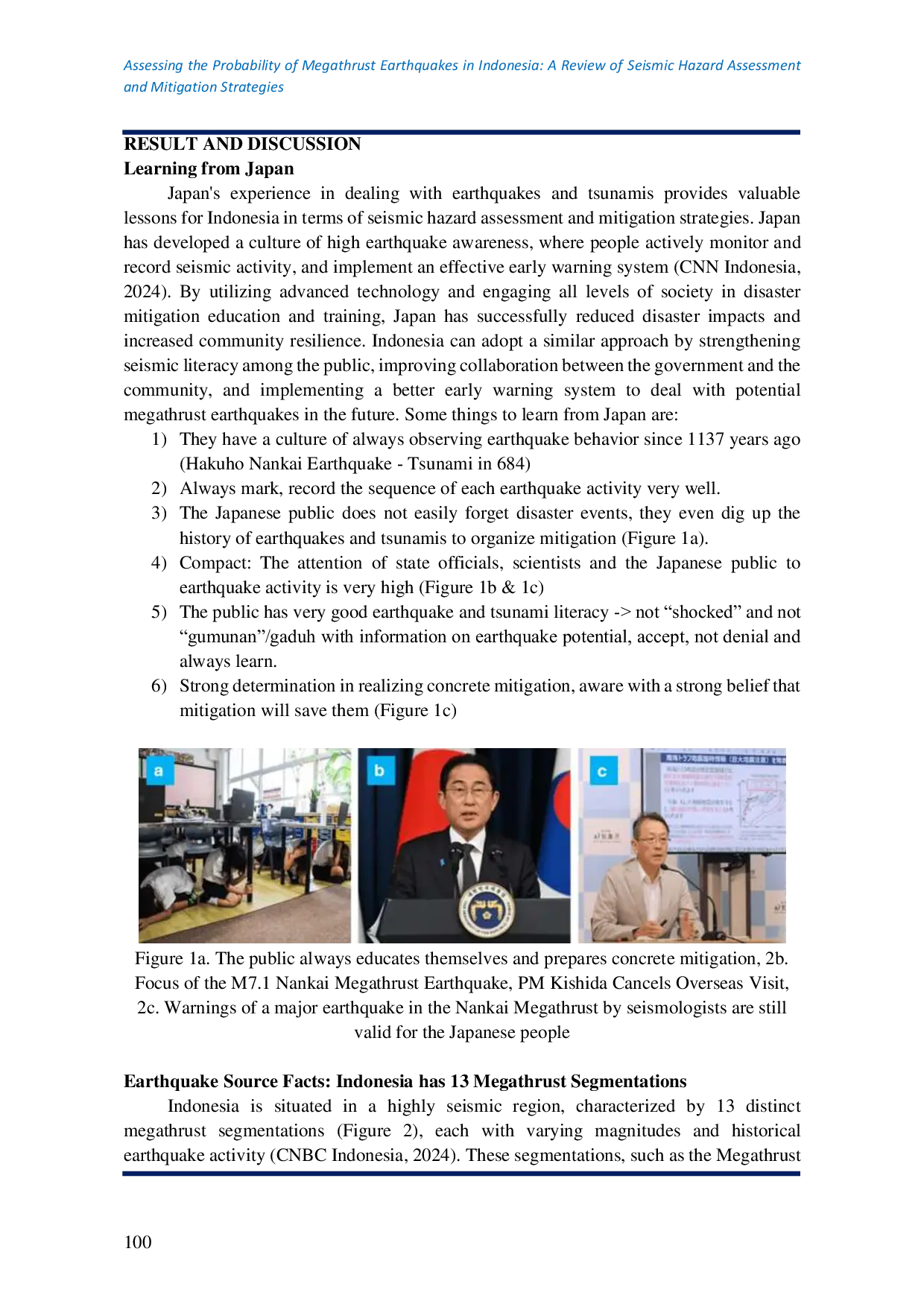 JURIS Assessing the Probability of Megathrust Earthquakes in Indonesia A Review of Seismic Hazard Assessment and Mitigation Strategies