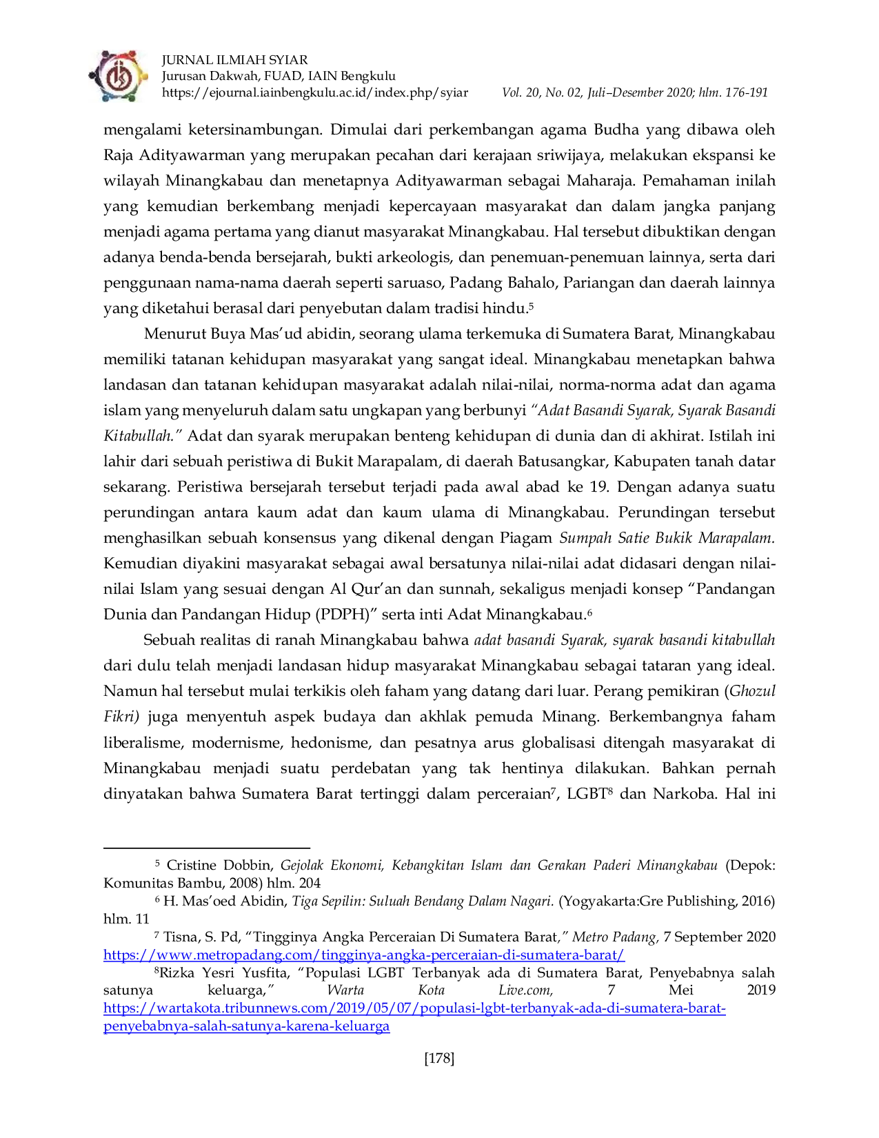 JURIS Dakwah Berbasis Konten Lokal Analisis Ceramah Adat Basandi Syarak Syarak Basandi Kitabullah