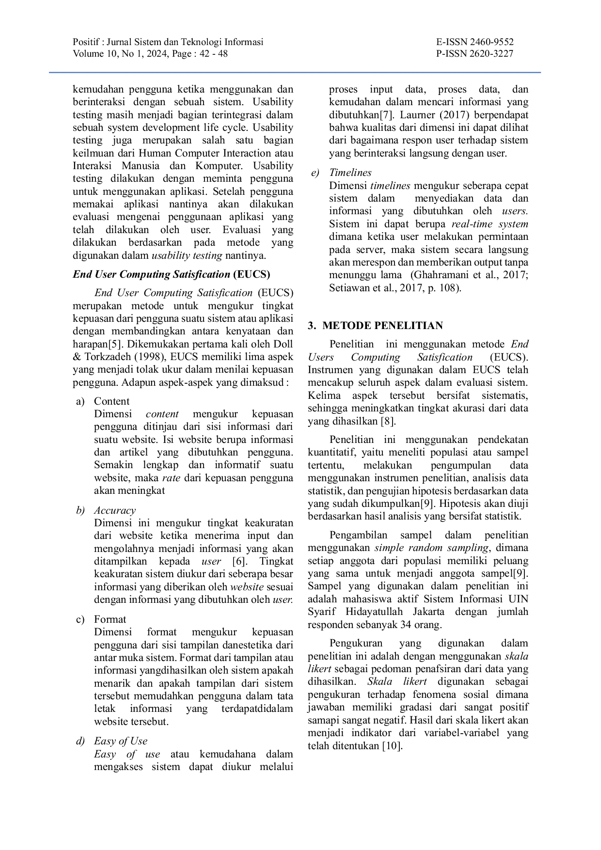 JURIS Pengukuran Kepuasan Pengguna pada Website Dicoding Menggunakan Metode EUCS