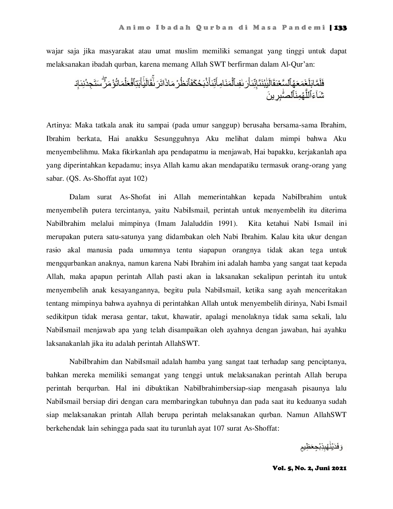 JURIS Animo badah Qurban di masa Pandemi