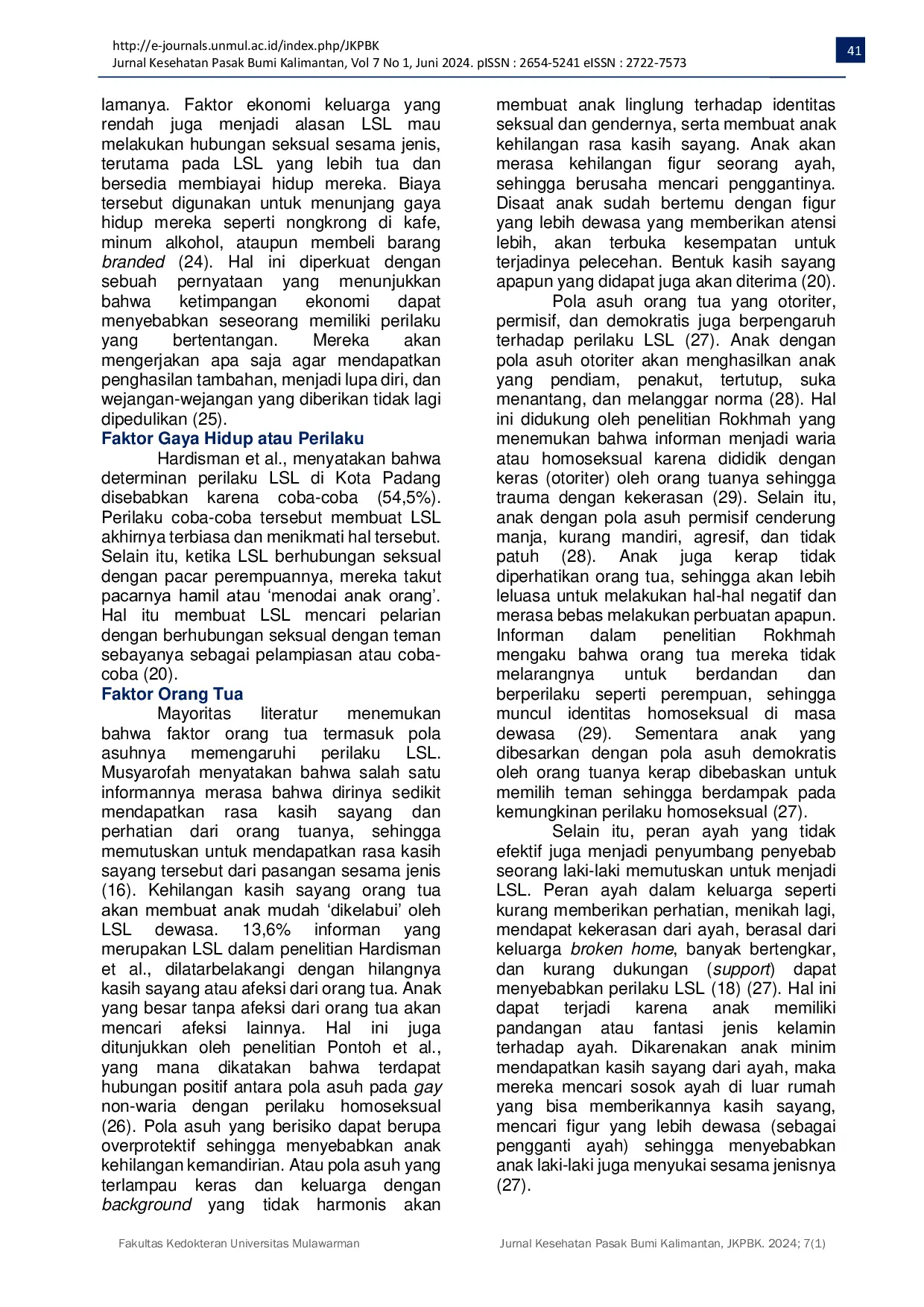 JURIS Risky Sexual Behavior among Men Who Have Sex with Men MSM in Indonesia A Literature Review