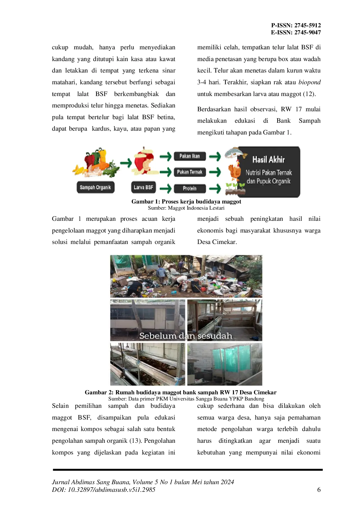 JURIS Peningkatan Kesadaran Masyarakat Melalui Pengelolaan Sampah Dan Budidaya Maggot BSF Desa Cimekar