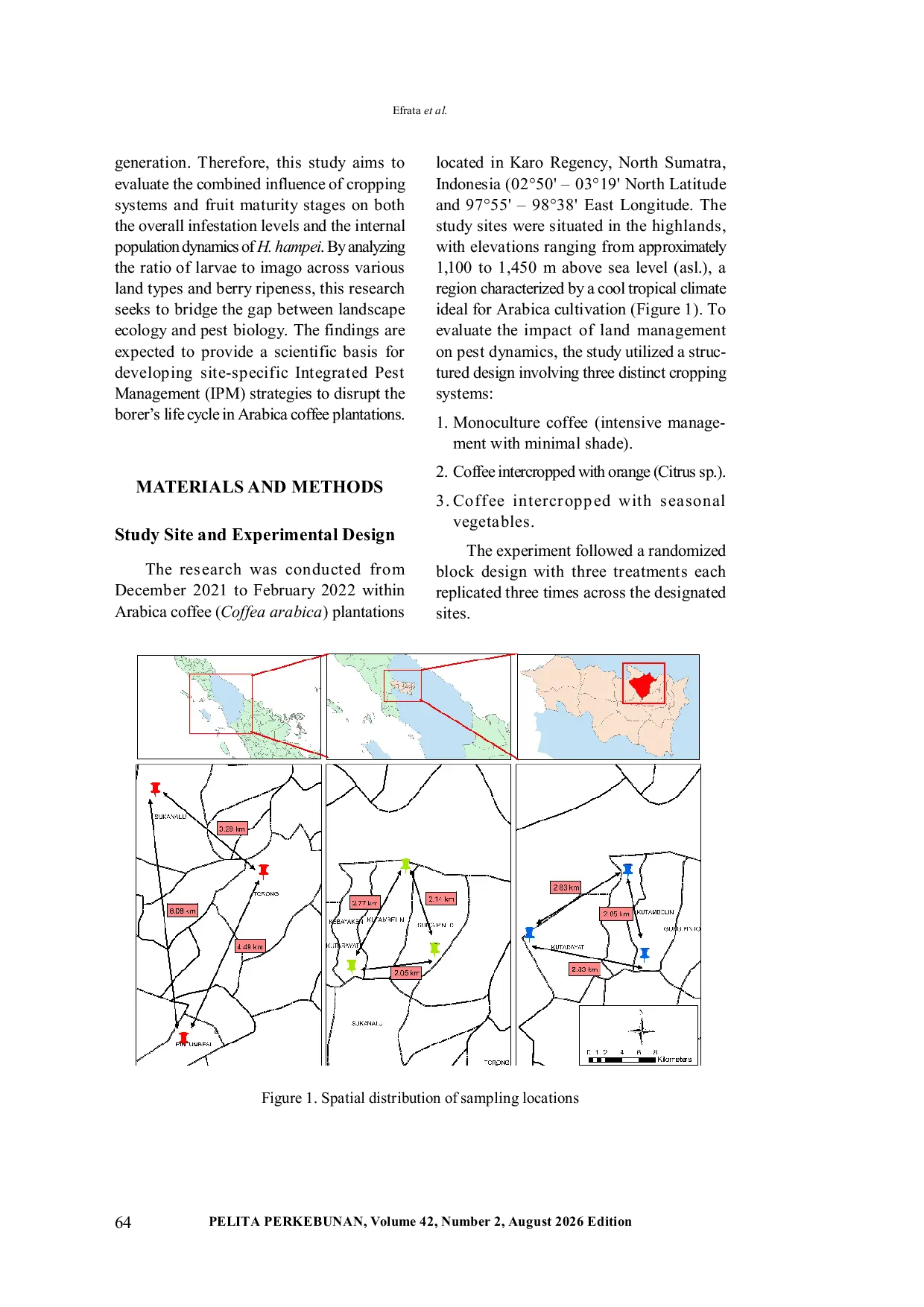 JURIS Effects of Cropping Systems and Fruit Maturity on Infestation and Internal Population of Coffee Berry Borer in Arabica Coffee