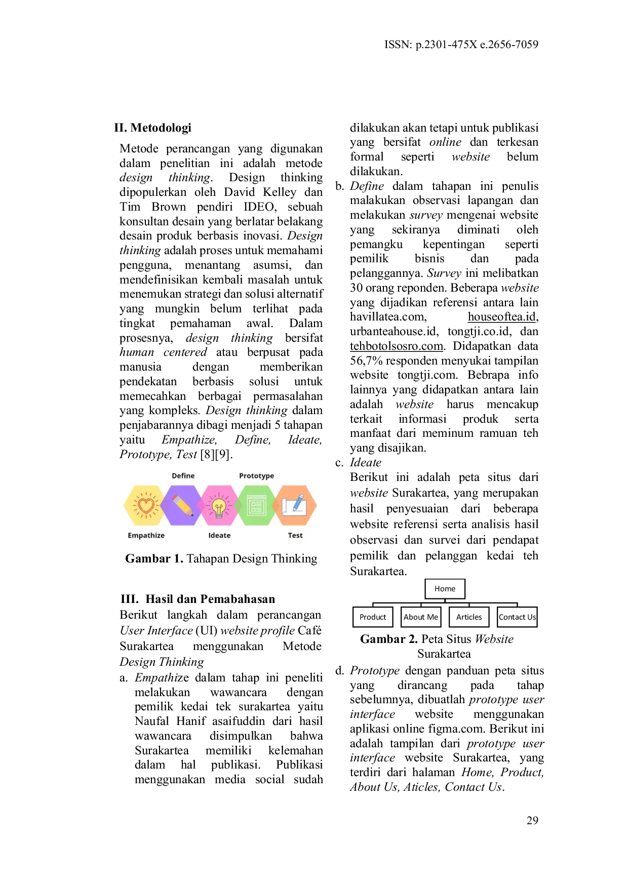 JURIS Perancangan User Interface Website Surakartea Sebagai Media Promosi Dan Branding Kedai Teh Surakartea