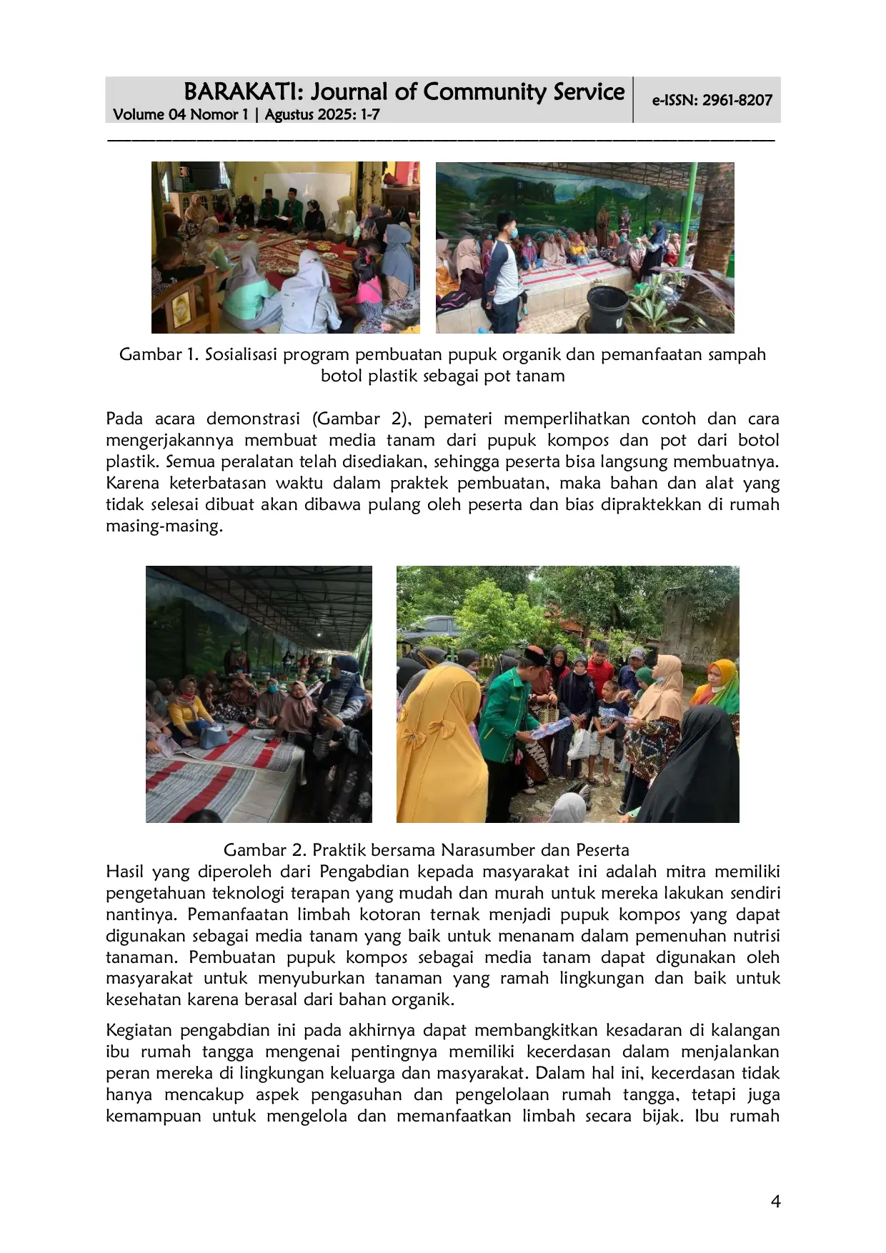 JURIS Penyuluhan Pengolahan Limbah Peternakan dan Industri untuk Mereduksi Pencemaran Lingkungan