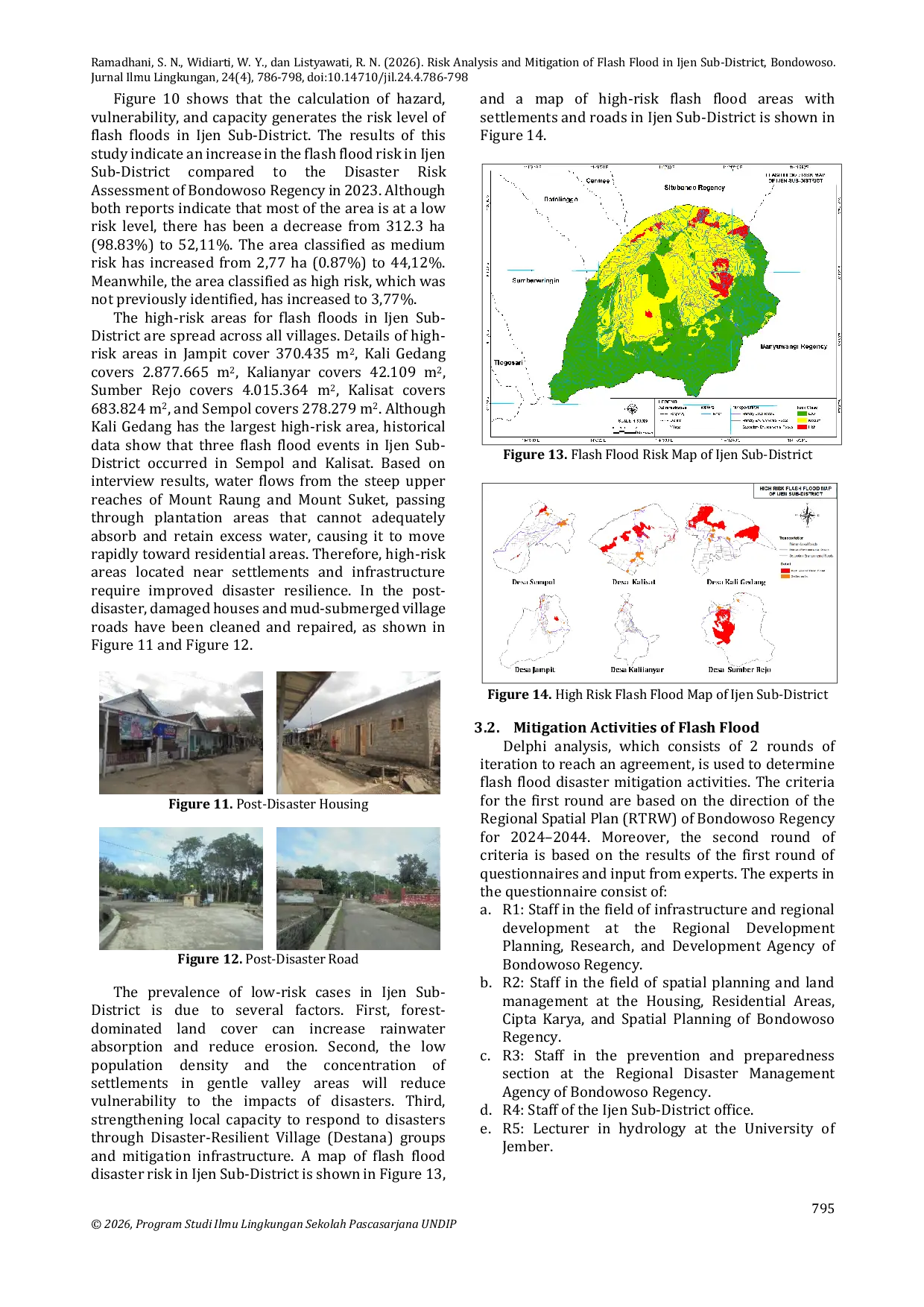 JURIS Risk Analysis and Mitigation of Flash Flood in Ijen Sub District Bondowoso