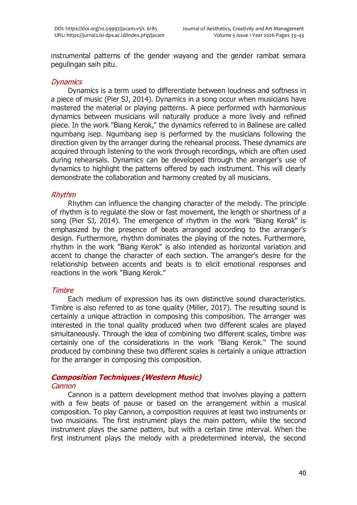 JURIS The Creative Process in the Instrumental Karawitan Biang Kerok