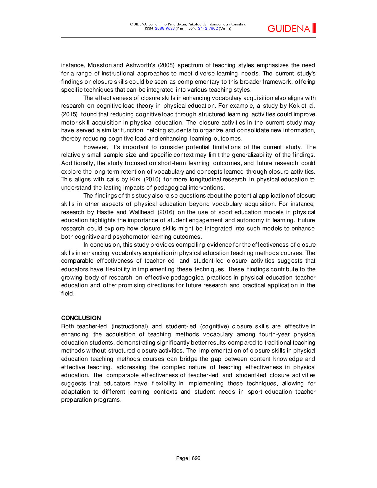JURIS The Effect of Using Closure Skill on Acquiring Some Vocabulary of Teaching Methods Course for Fourth Year Students of the Institute of Sport Education Zakho