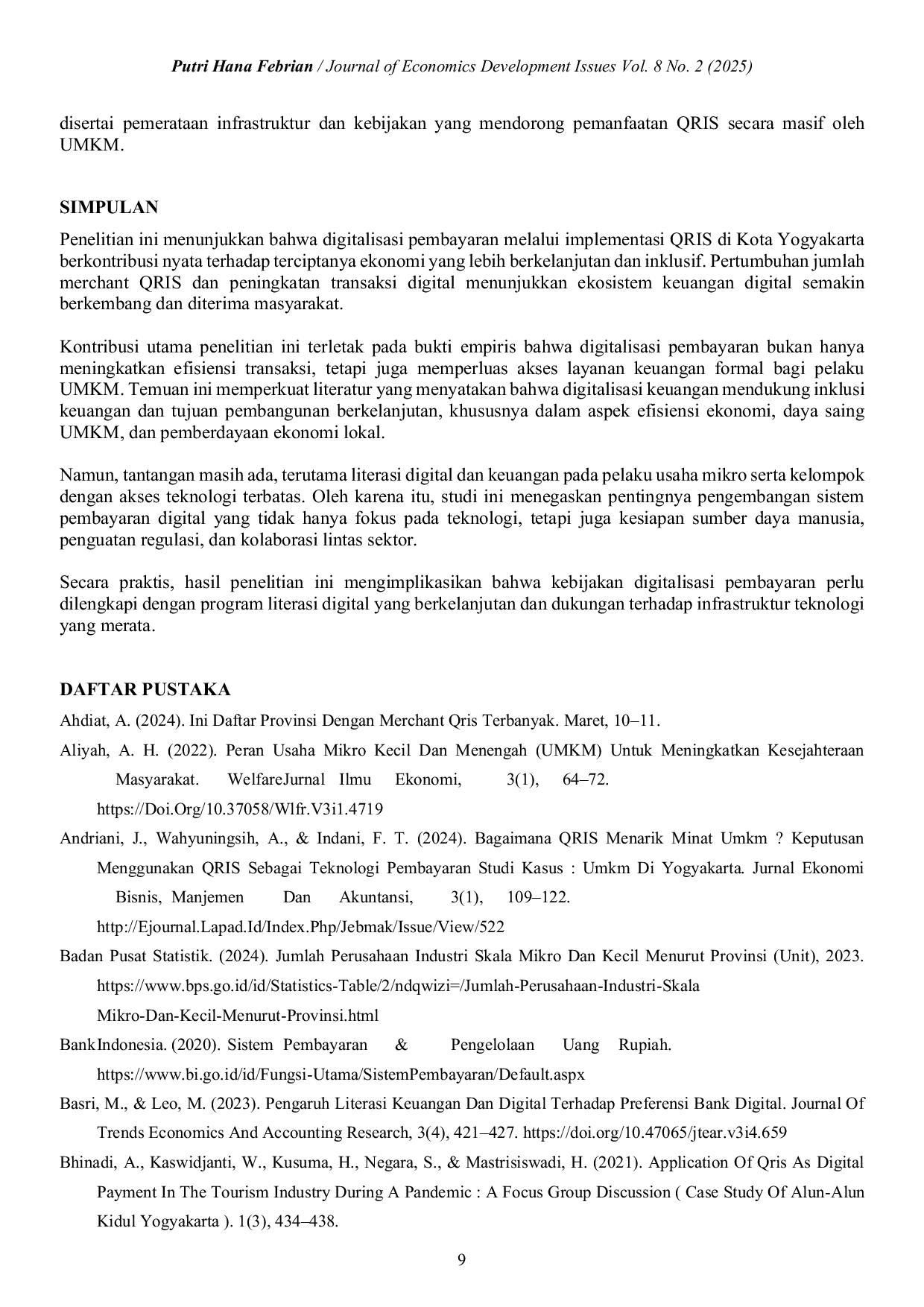 JURIS Digitalisasi Pembayaran Langkah Menuju Ekonomi Berkelanjutan dan Inklusif di Kota Yogyakarta