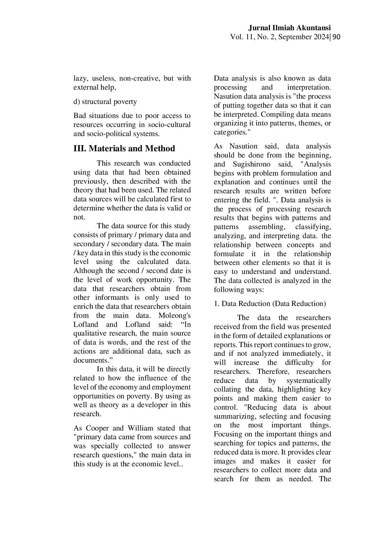 JURIS The Effect of National Economic Growth and Employment Opportunities on Indonesia s Poverty Rate