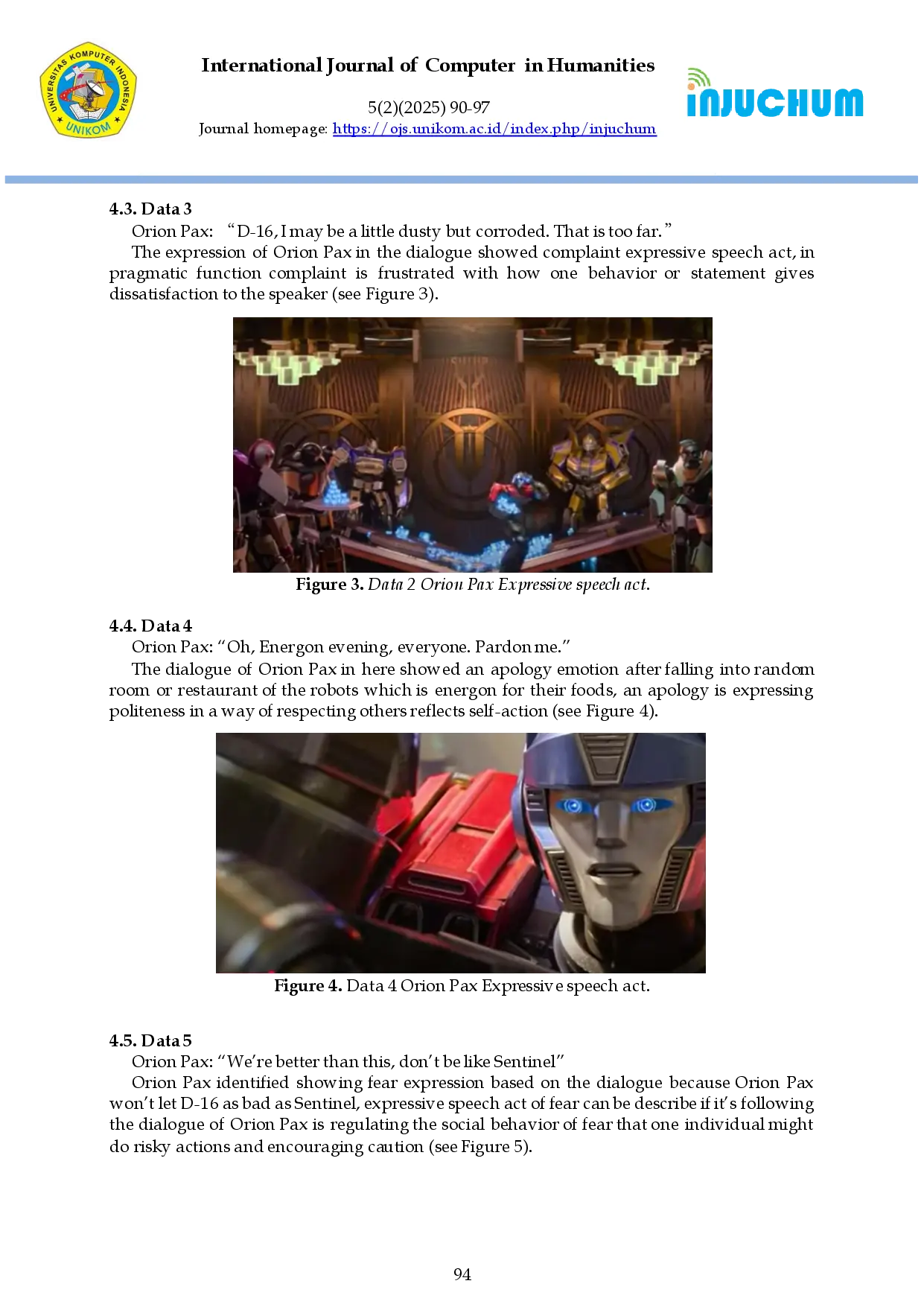 juris Expressive Speech Act in The Movie Transformers One