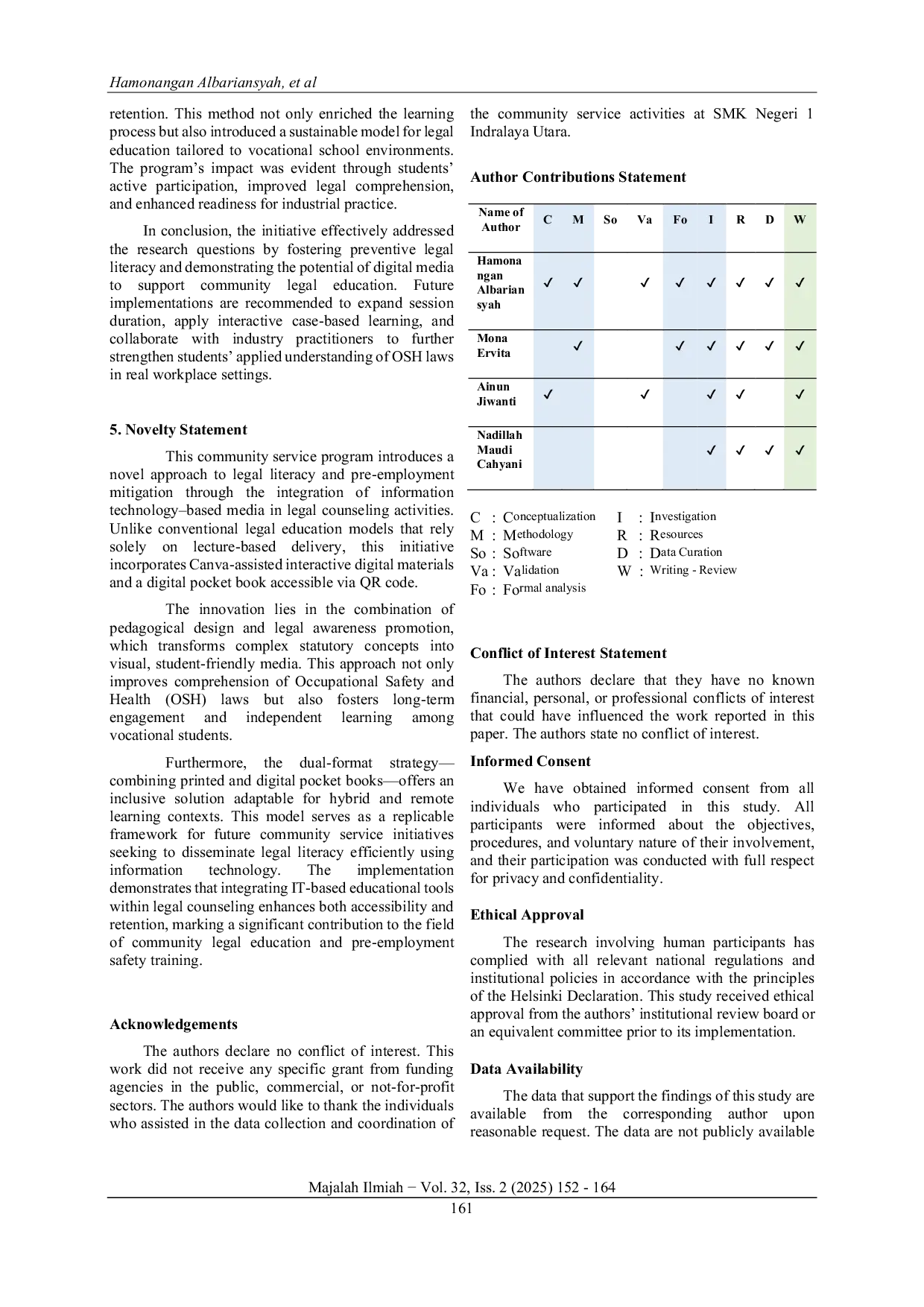 JURIS Enhancing Legal Awareness on Occupational Safety Crimes among SMK Students through IT Based Educational Media for Pre Employment Mitigation
