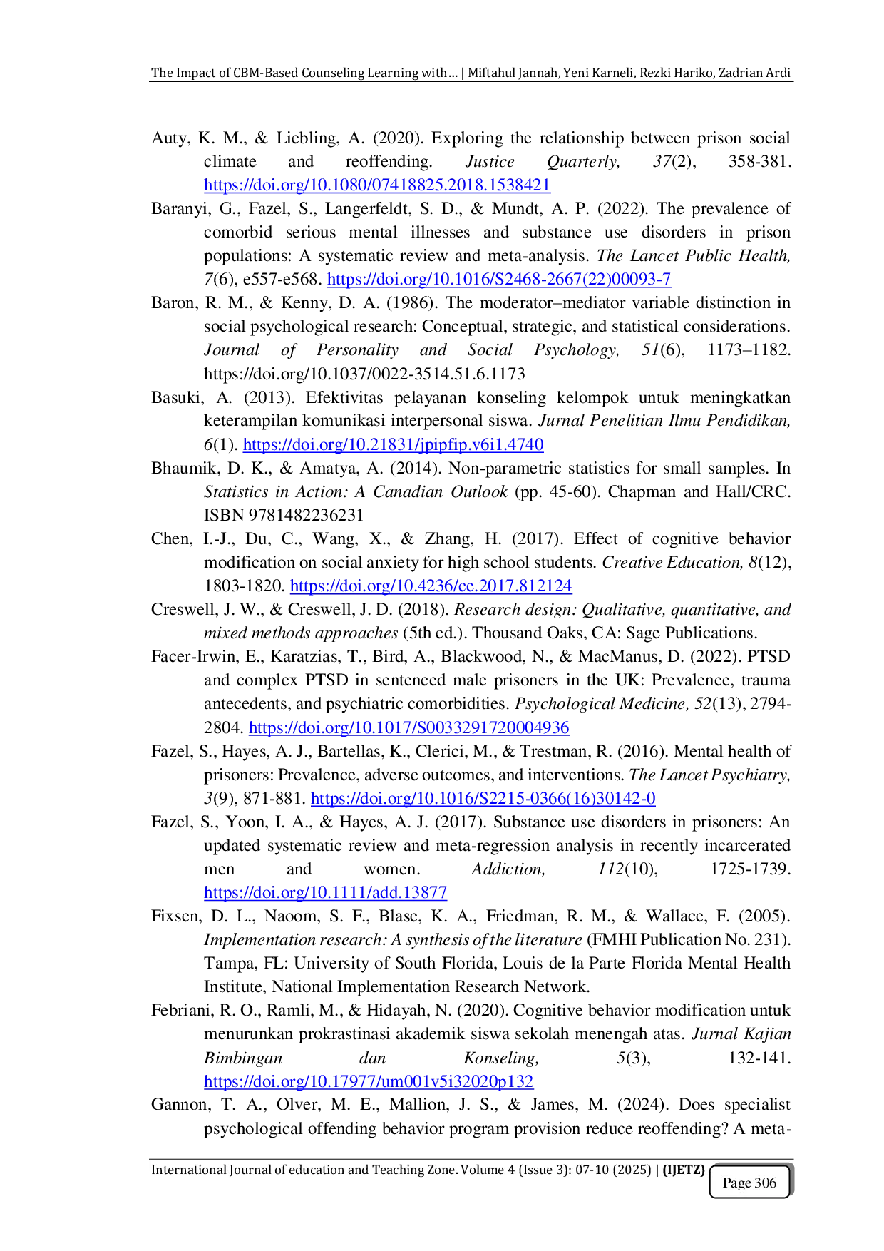 JURIS The Impact of CBM Based Counseling Learning with Relaxation Techniques in Reducing Anxiety