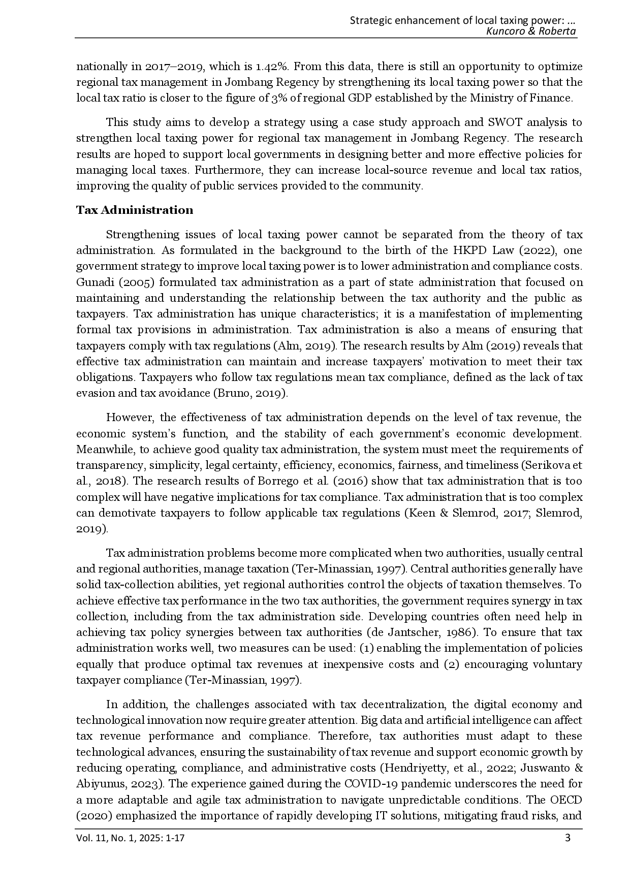 juris Strategic Enhancement of Local Taxing Power A Comprehensive SWOT Analysis Approach