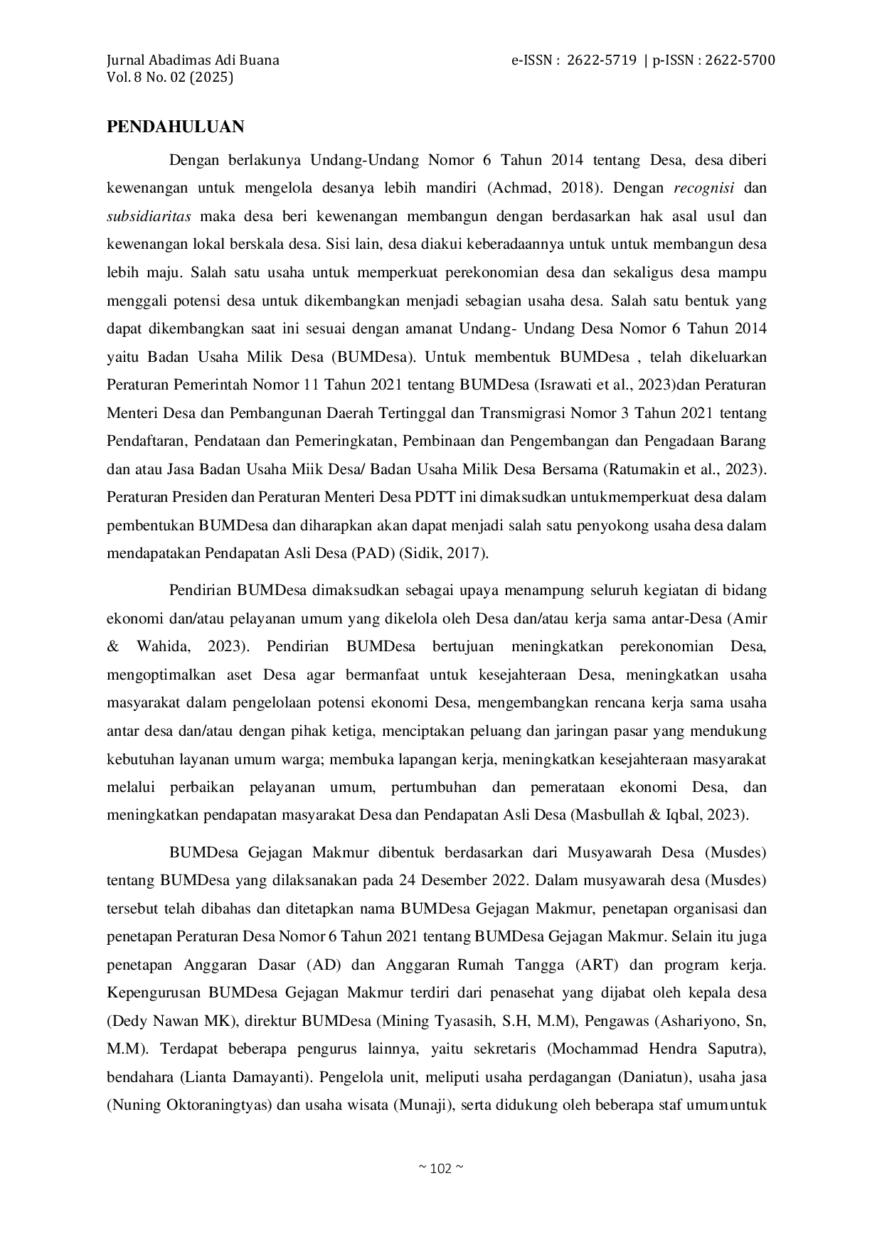 JURIS Pendampingan Pembinaan Dan Pembimbingan Badan Usaha Milik Desa BUMDesa Gejagan Makmur Kecamatan Locreret Kabupaten Nganjuk