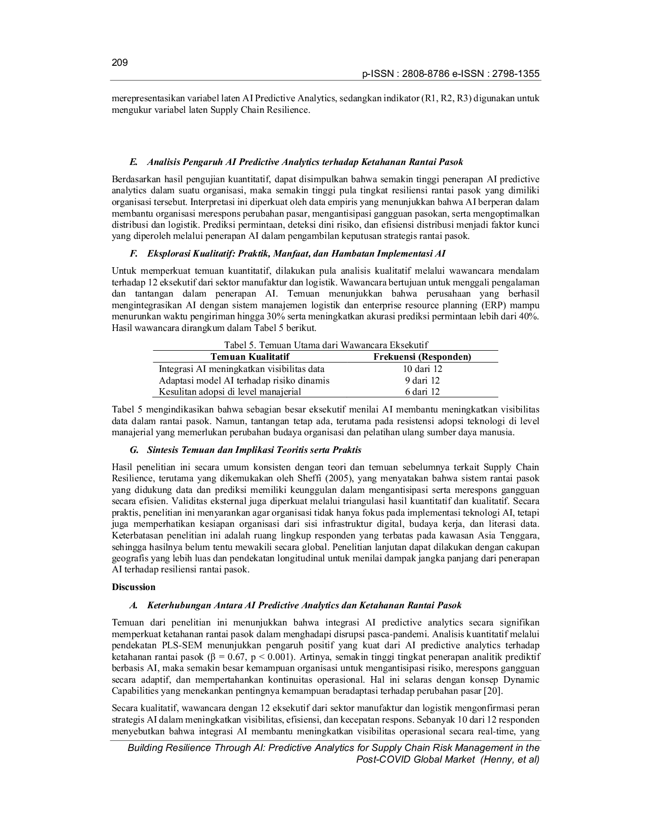 JURIS Building Resilience Through AI Predictive Analytics for Supply Chain Risk Management in the Post COVID Global Market