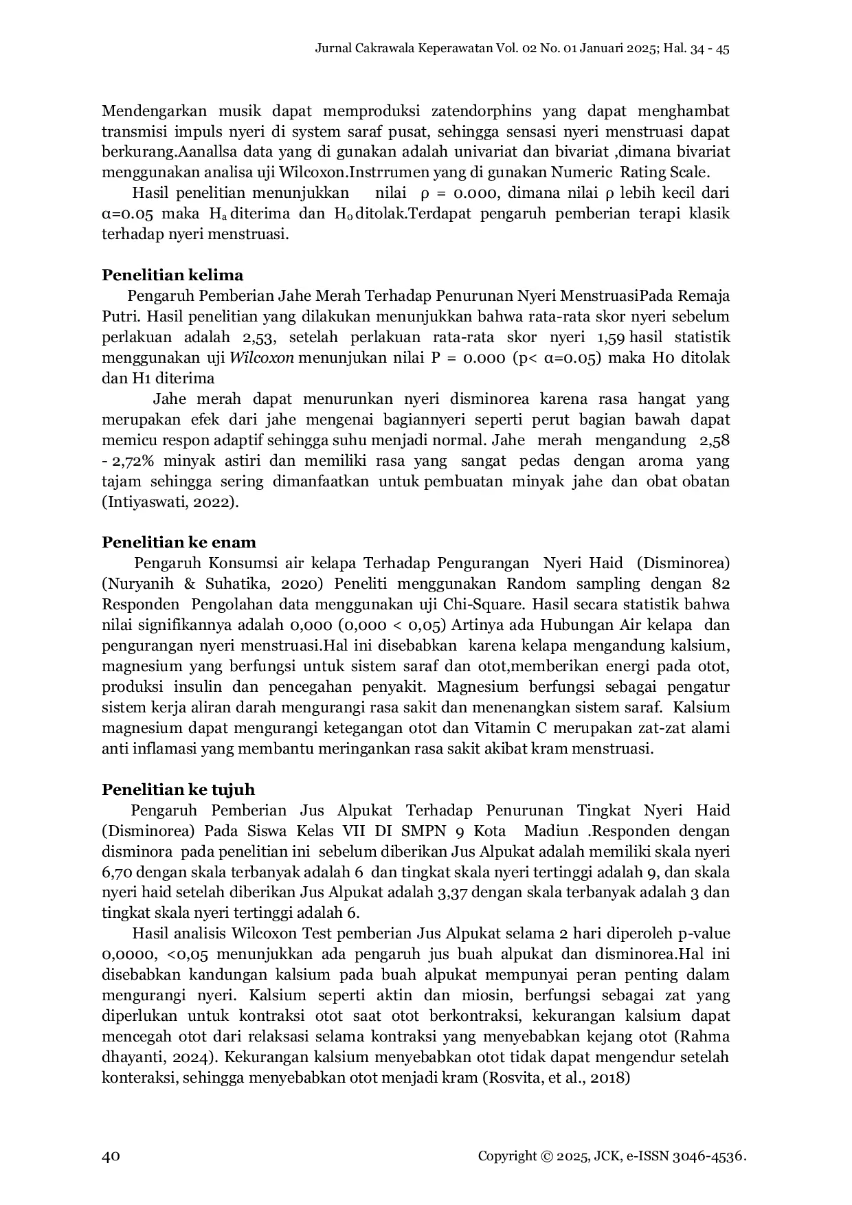 JURIS Literatur Review Terapi Non Farmakologis Disminorea