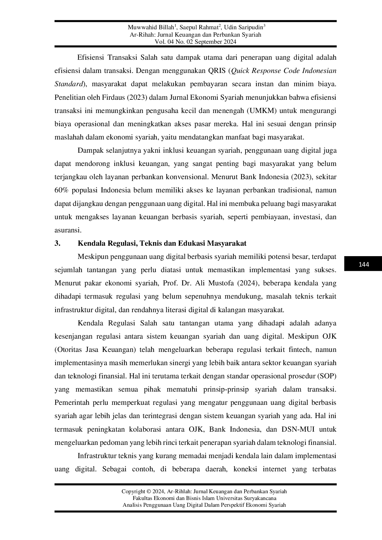 JURIS Analisis Penggunaan Uang Digital Dalam Perspektif Ekonomi Syariah