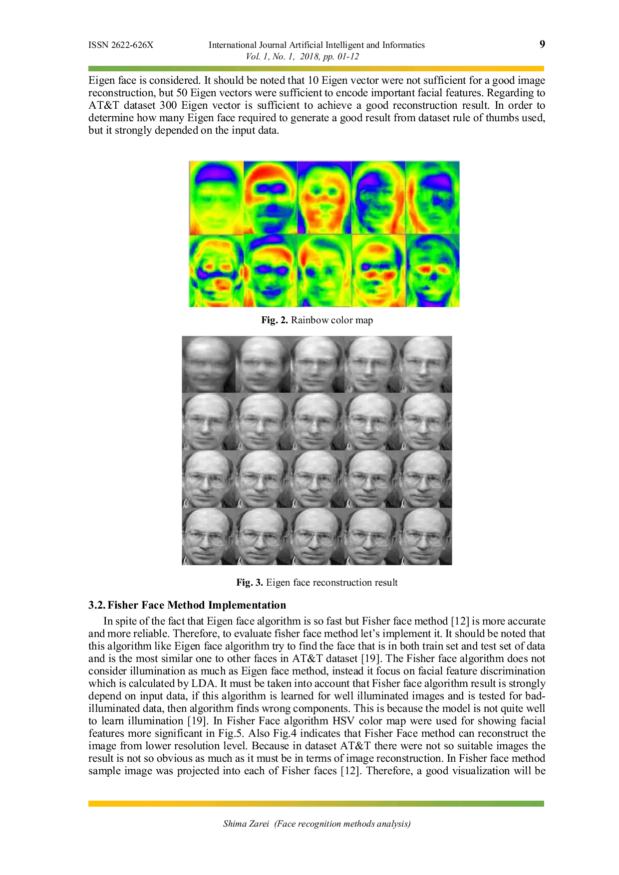JURIS Face recognition methods analysis