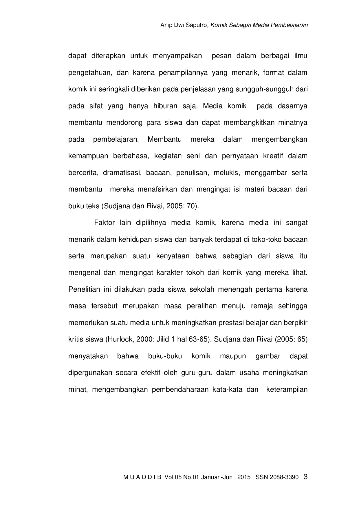 JURIS Aplikasi Komik Sebagai Media Pembelajaran