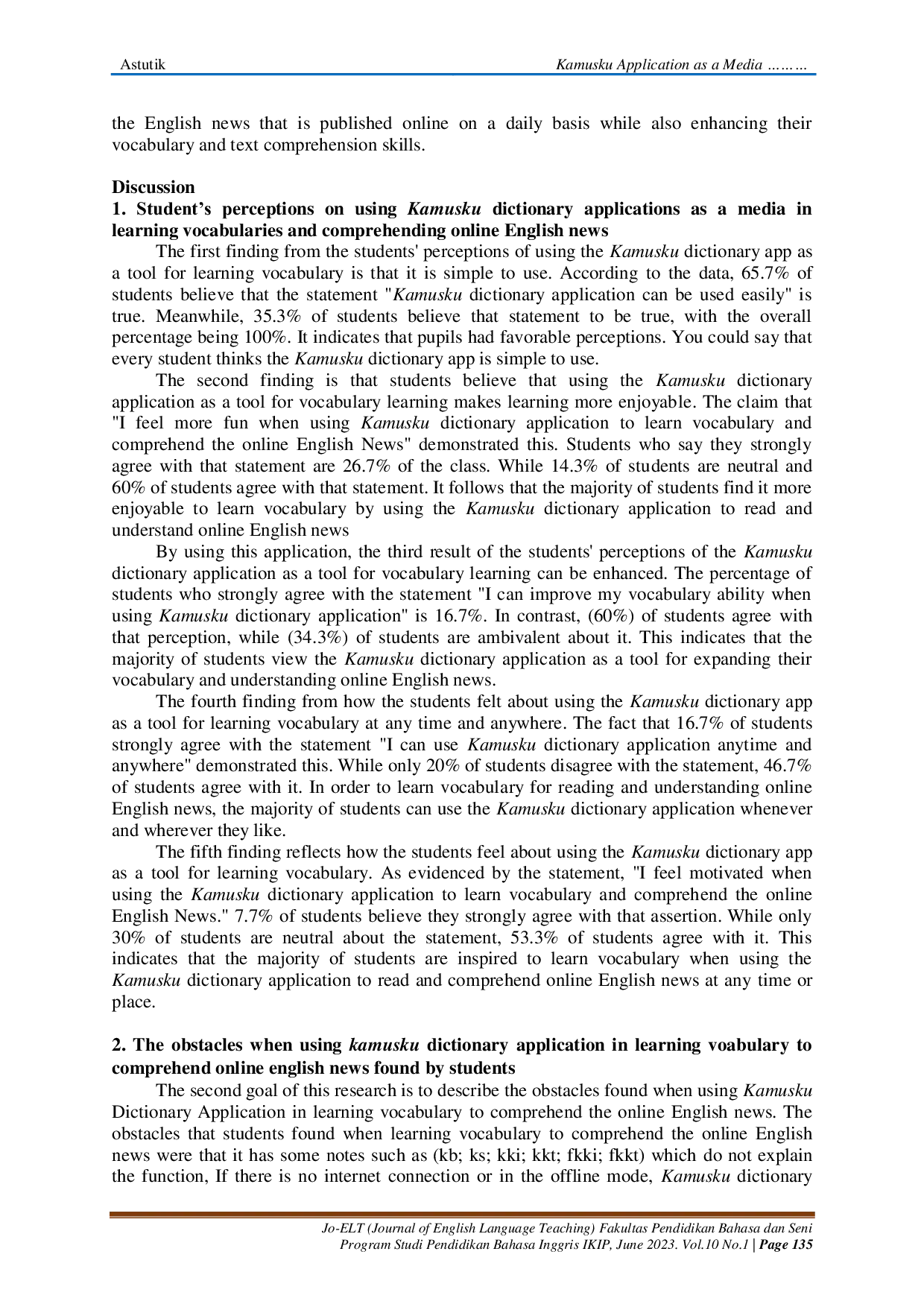 JURIS Kamusku Application as a Media in Reading Online English News