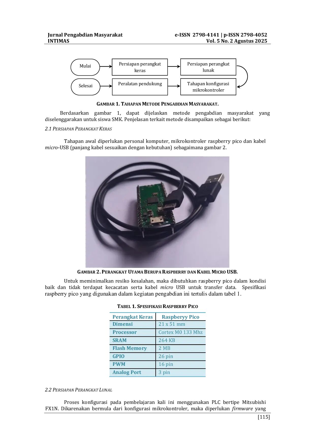 JURIS Sosialisasi Dan Praktik Konfigurasi Plc Berbasis Raspberry Pico Dalam Pembelajaran Otomasi Di Smk