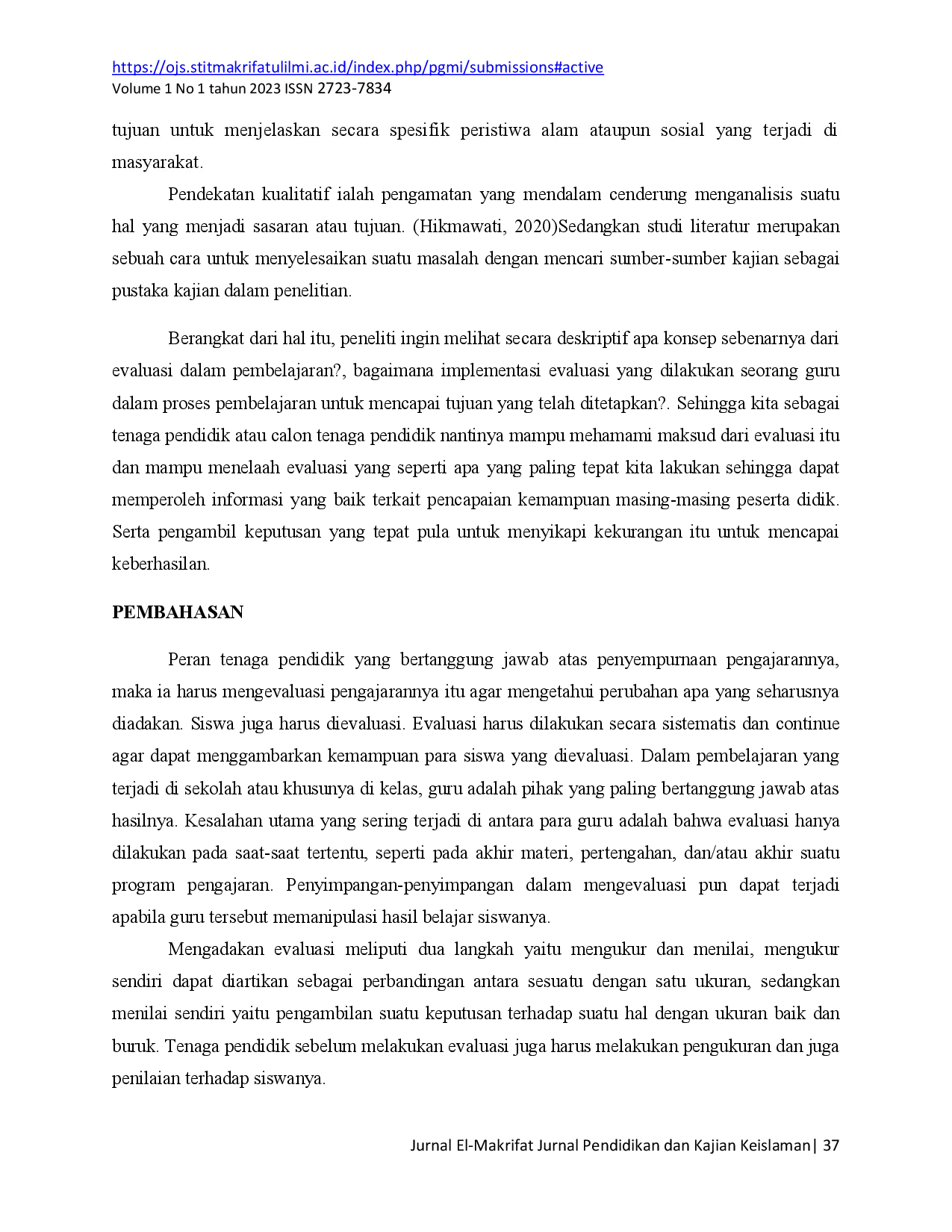 juris Menyingkap Peran Penting Evaluasi dalam Pembelajaran