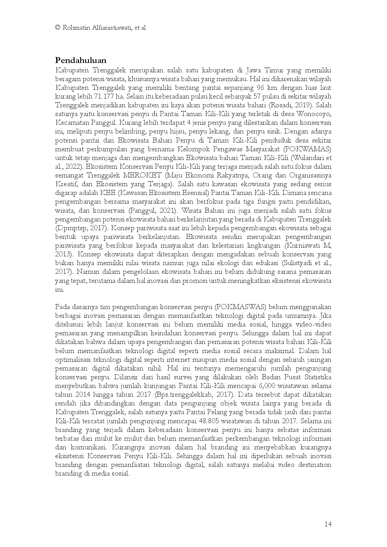 juris Destination Branding of Marine Ecotourism in Trenggalek Regency A Study on Kili Kili Beach Turtle Conservation