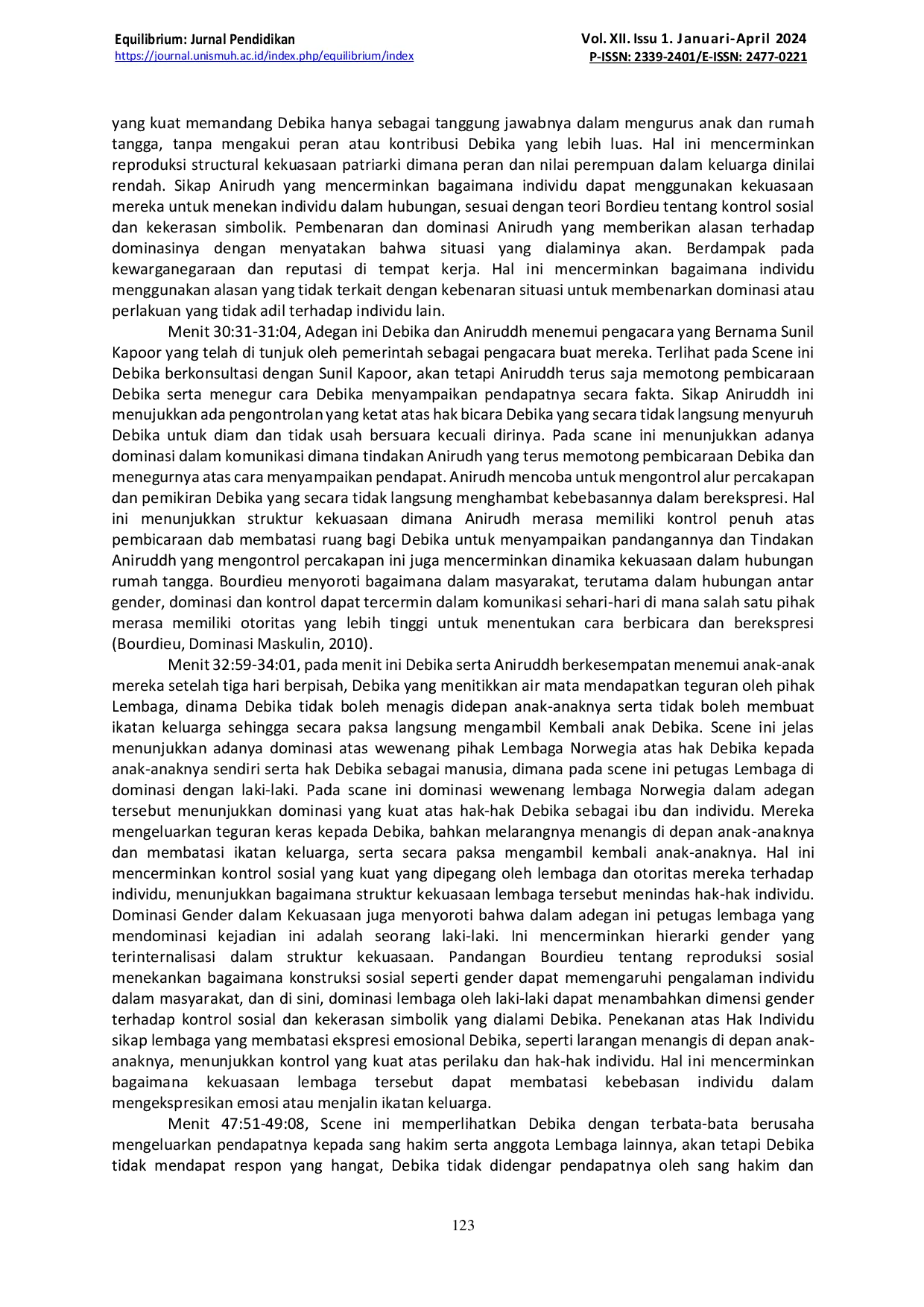 JURIS Analisis Kekerasan Simbolik Pada Film Mrs Chatterjee Vs Norway