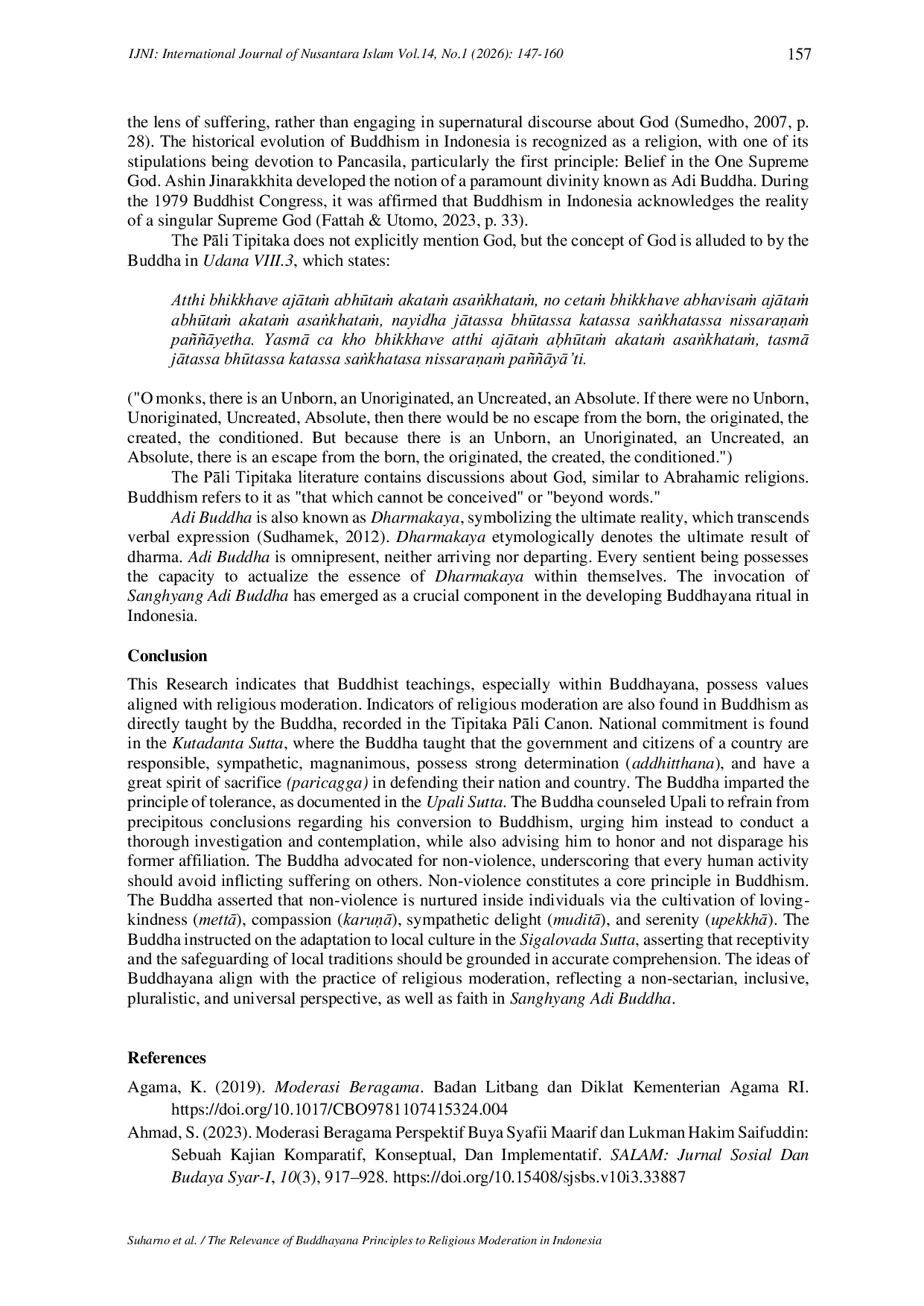JURIS The Relevance of Buddhayana Principles to Religious Moderation in Indonesia