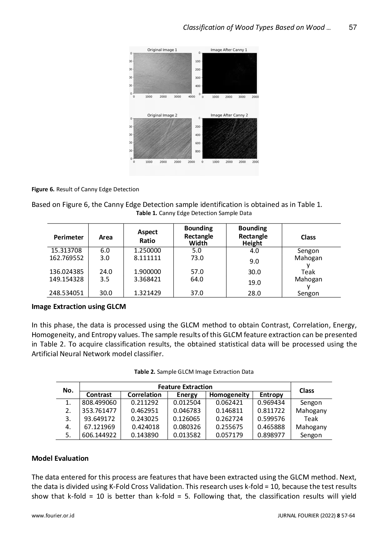 JURIS Klasifikasi Jenis Kayu Berdasarkan Tekstur Serat Kayu Menggunakan GLCM ANN