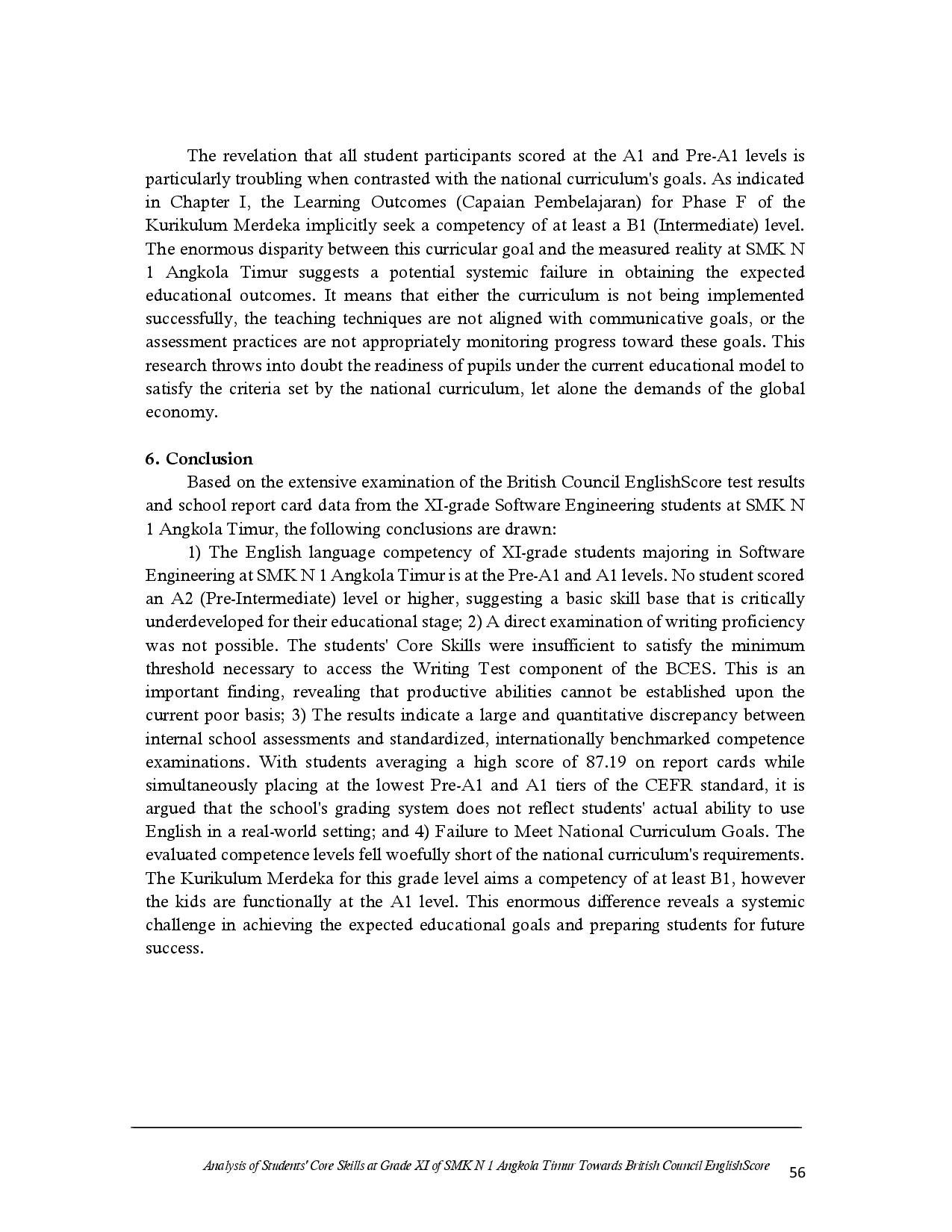 juris Analysis of Students Core Skills at Grade XI of SMK N 1 Angkola Timur Towards British Council EnglishScore