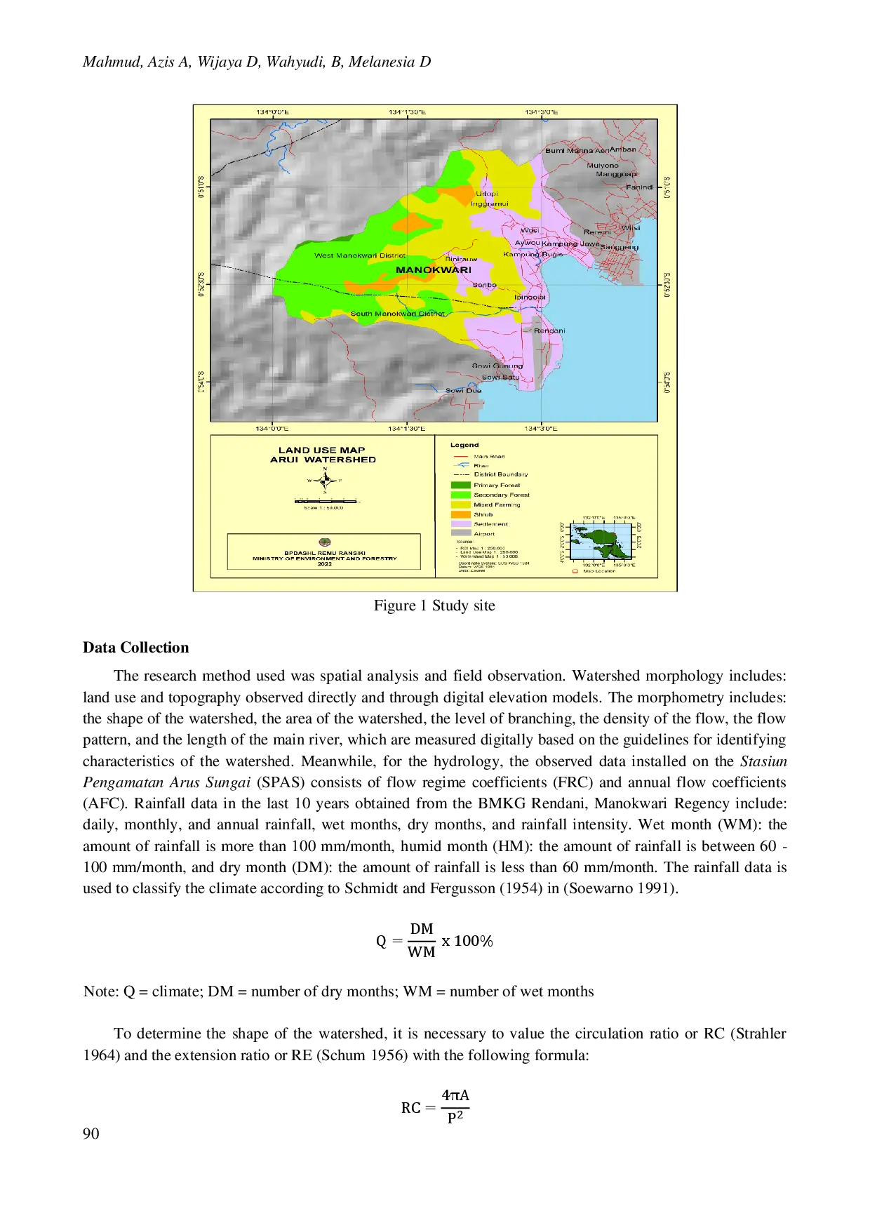 juris Biophysical characteristics of Wosi Watershed area in Manokwari Regency Indonesia