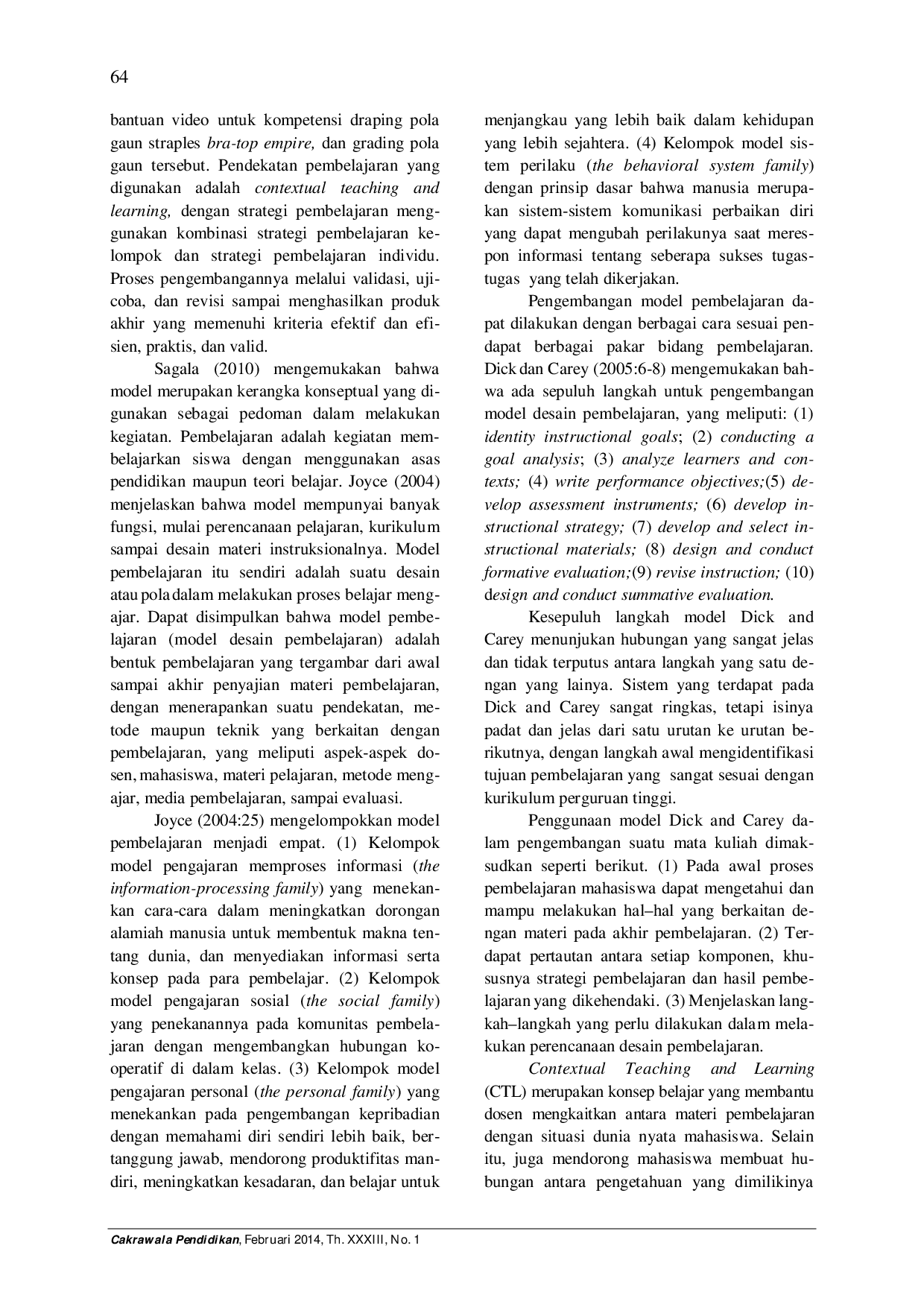 juris Efektivitas dan Efisiensi Pembelajaran Teknik Draping Berbantuan Video di Perguruan Tinggi