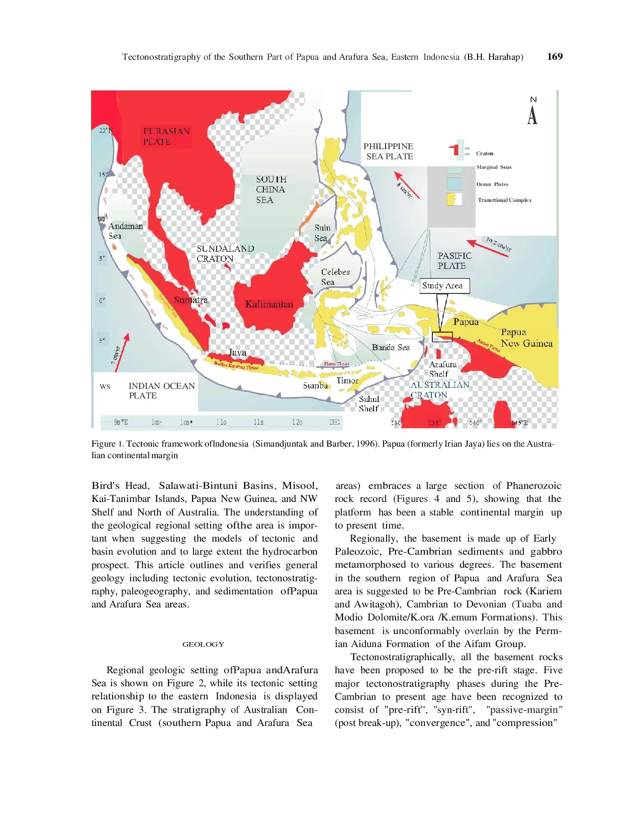 juris Tectonostratigraphy of the Southern Part of Papua and Arafura Sea Eastern Indonesia