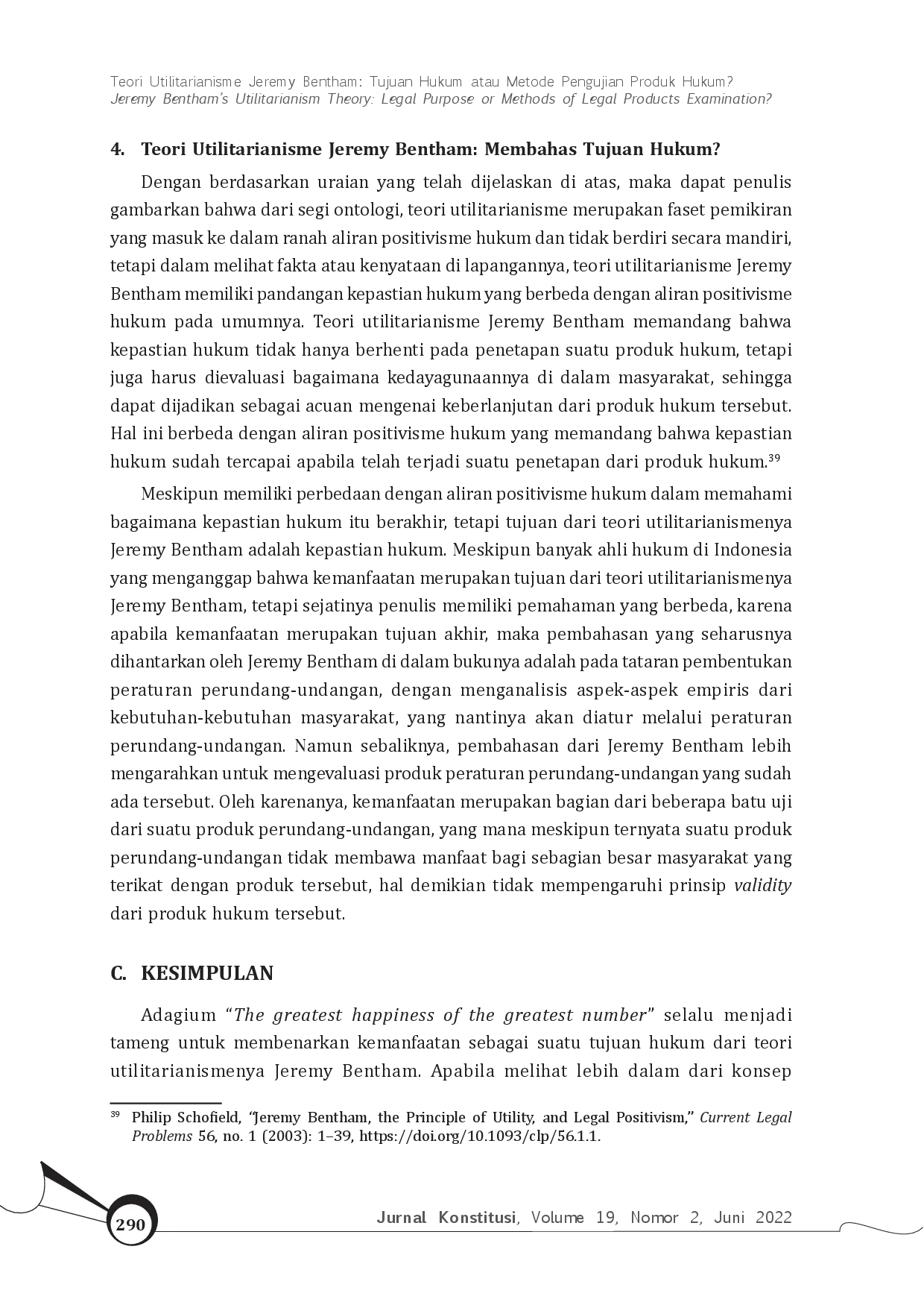 juris Teori Utilitarianisme Jeremy Bentham Tujuan Hukum Atau Metode Pengujian Produk Hukum