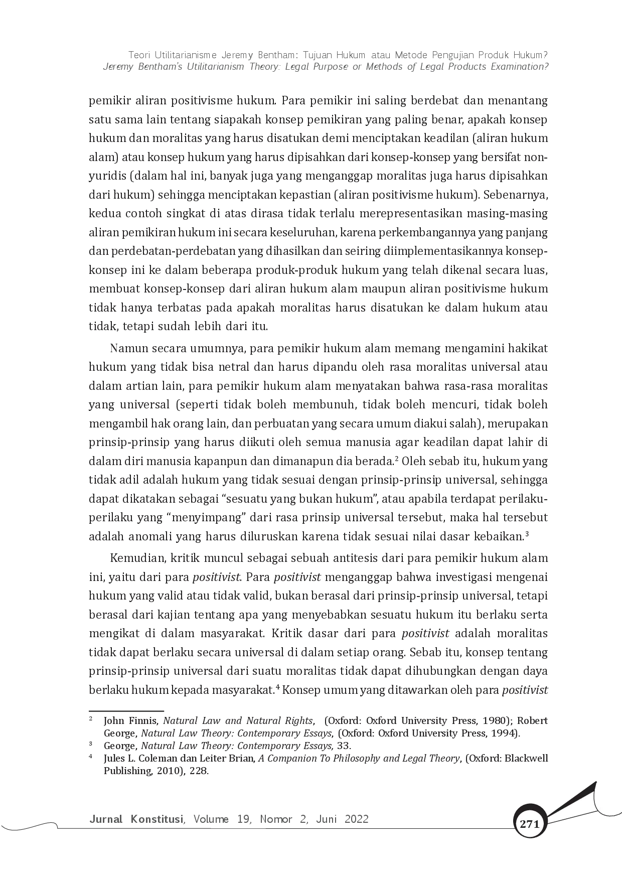 juris Teori Utilitarianisme Jeremy Bentham Tujuan Hukum Atau Metode Pengujian Produk Hukum