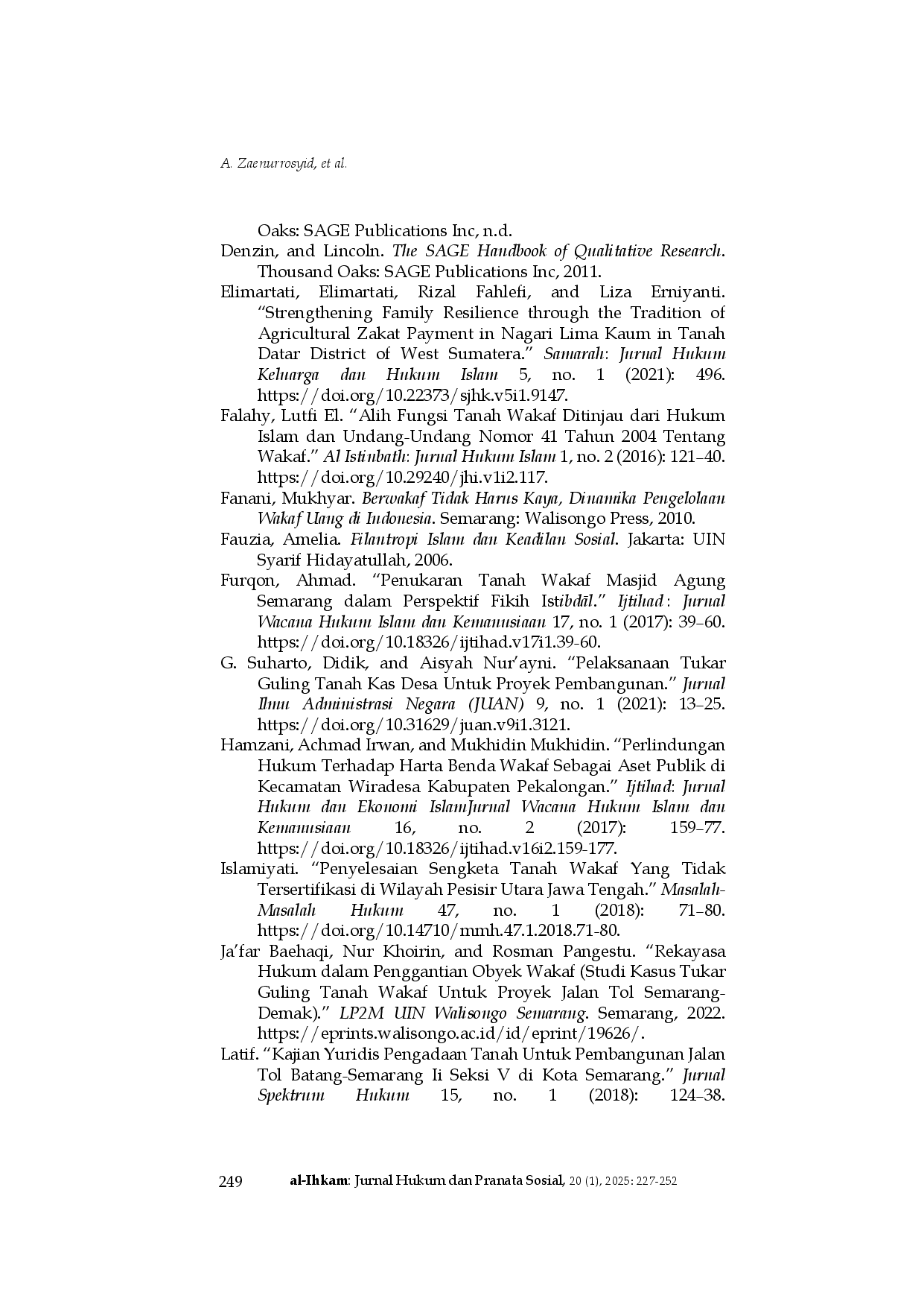 juris The Diversity of Islamic Javanese Kings Waqf Management Ruislag and Various Social Conflicts