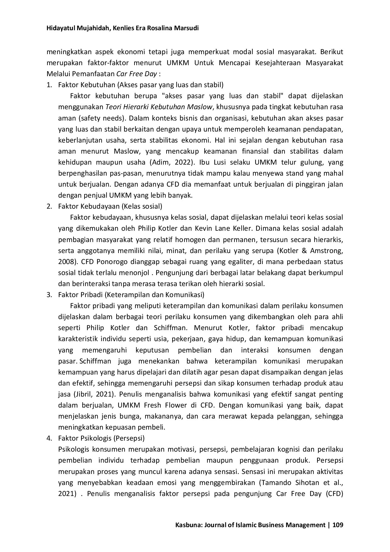 JURIS Pemberdayaan UMKM Untuk Kesejahteraan Masyarakat Melalui Pemanfaatan Car Free Day Di Kabupaten Ponorogo Perspektif Ekonomi Syariah