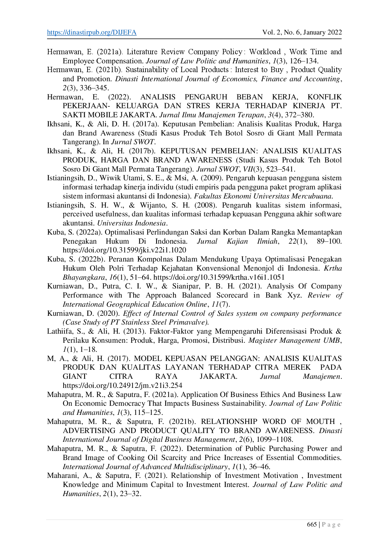juris Determination of Purchase Decision Place Price and Quality of Service Literature Review